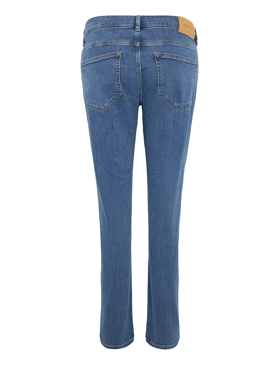 Gant - SLIM JEANS - skinny jeans - mid blue - 2
