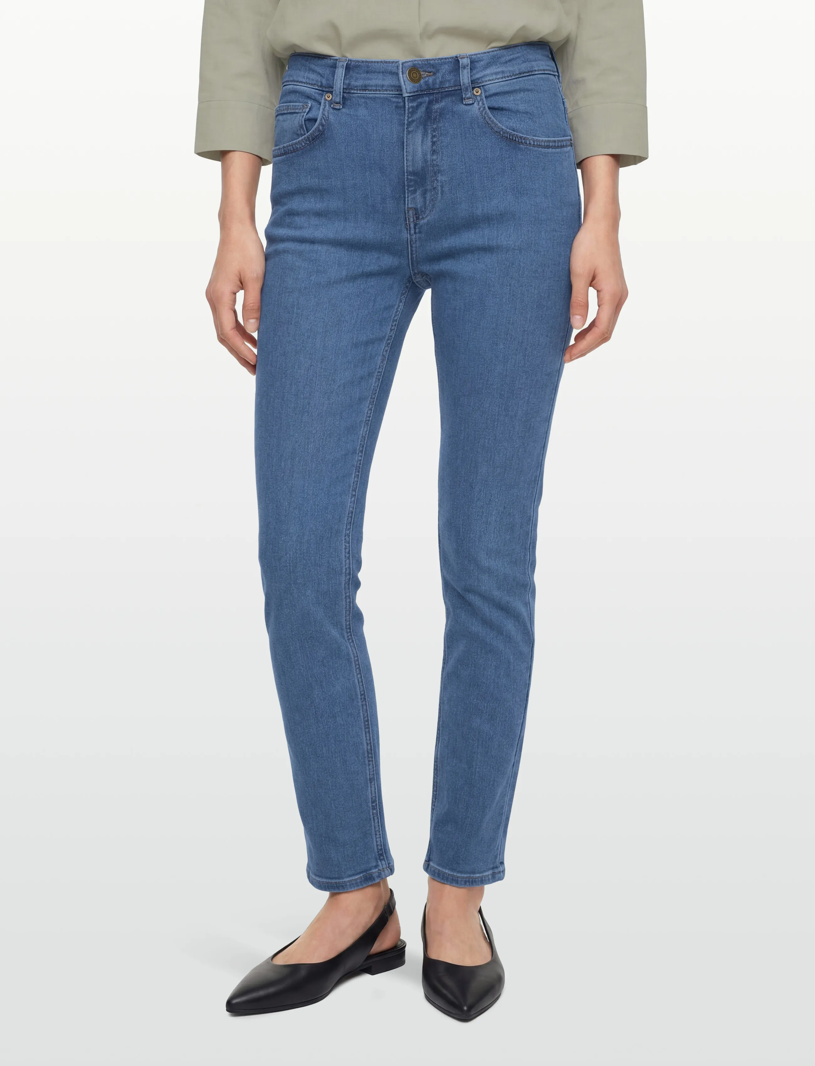 Gant - SLIM JEANS - pillifarkut - mid blue - 3