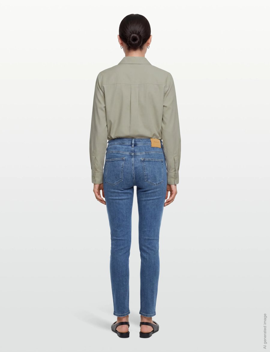 Gant - SLIM JEANS - skinny jeans - mid blue - 4