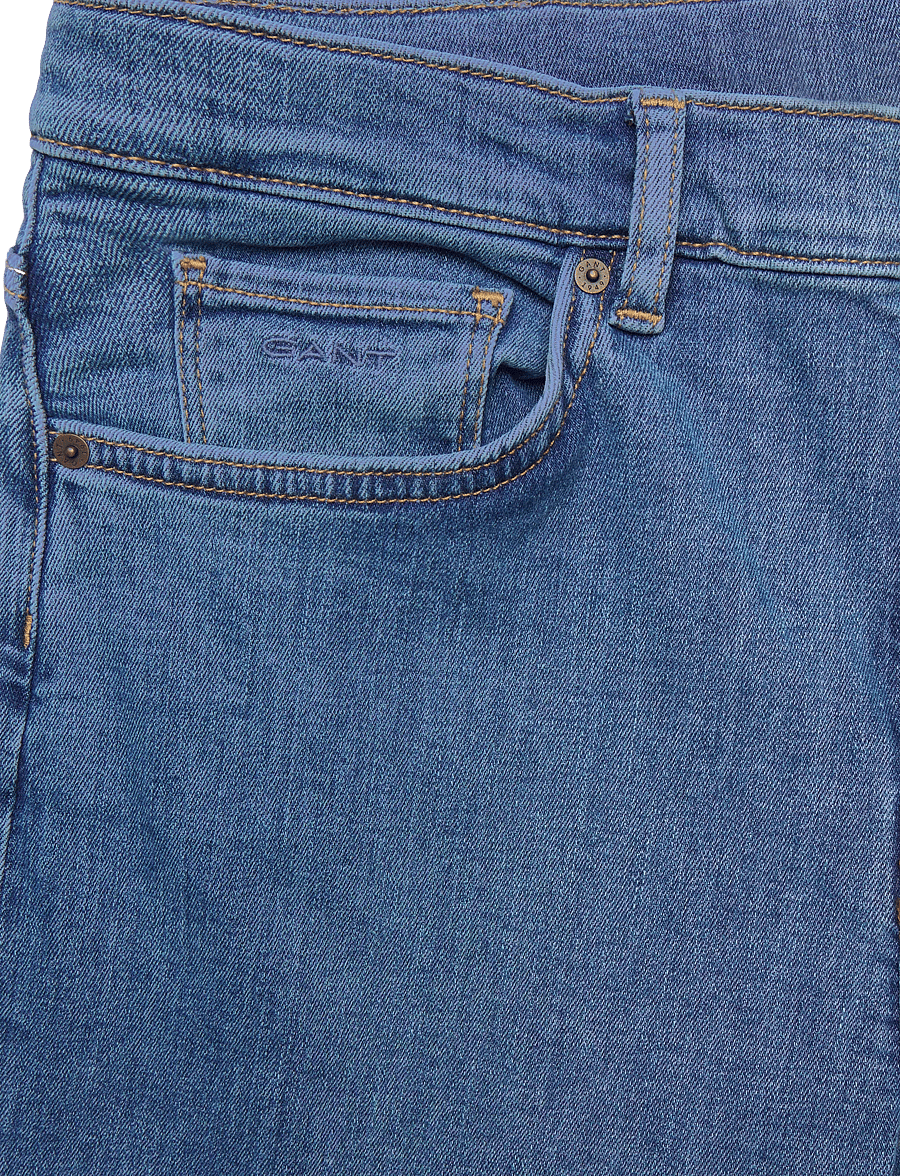 Gant - SLIM JEANS - skinny jeans - mid blue - 5
