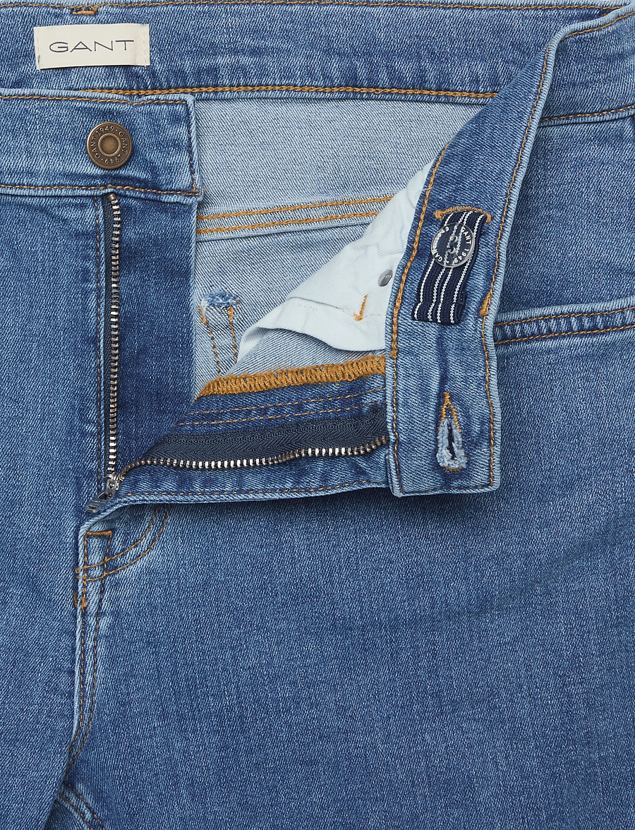 Gant - SLIM JEANS - skinny jeans - mid blue - 3