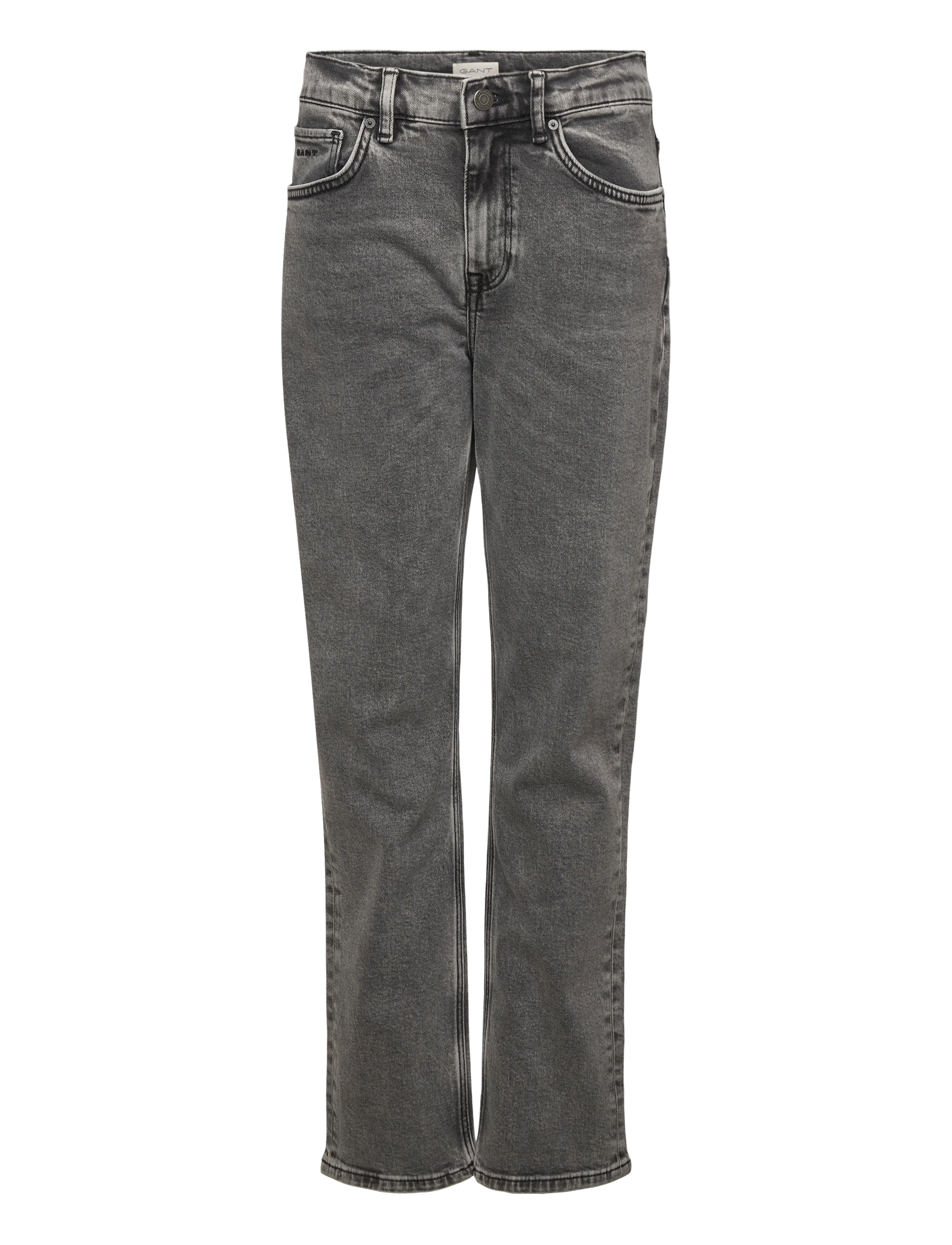 Gant Straight Fit Jeans, 152, Schwarz - Regular Kinder