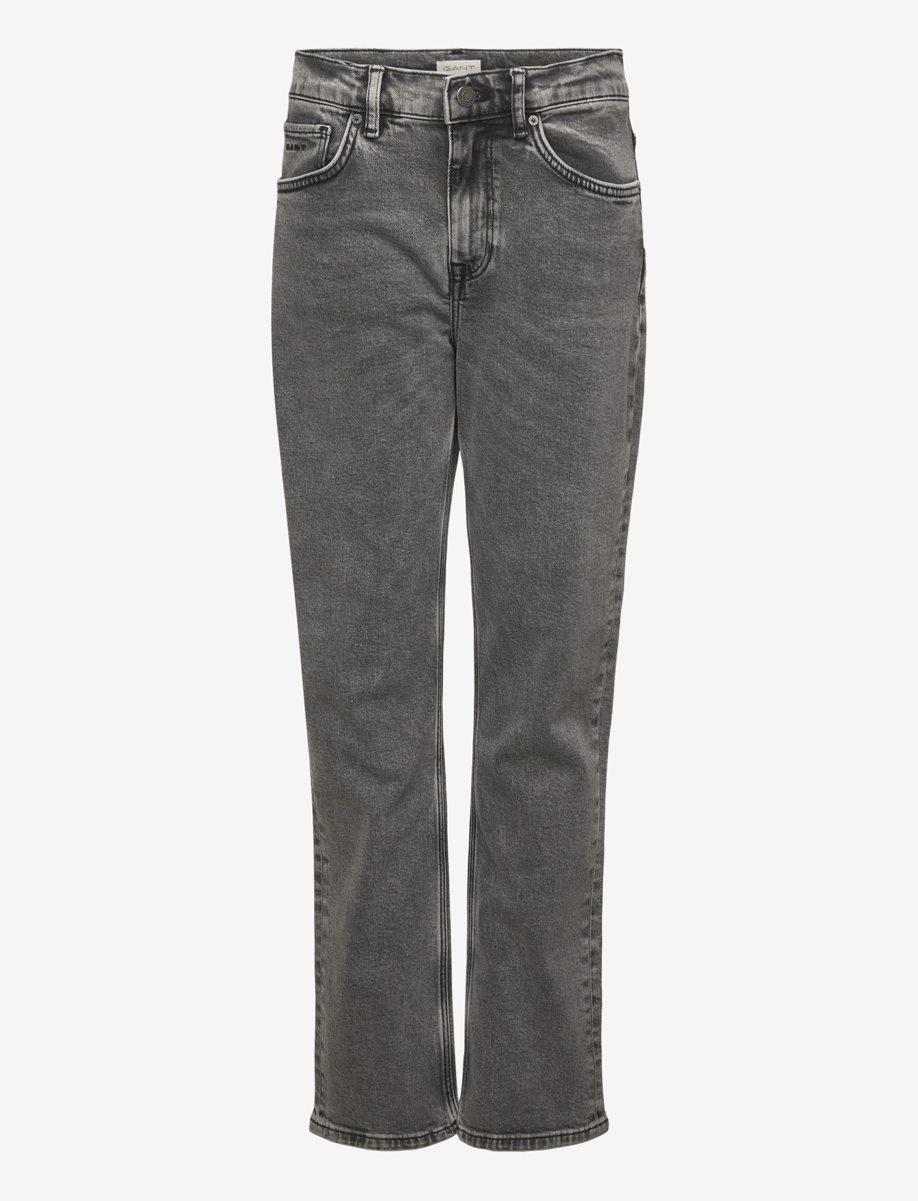 GANT - STRAIGHT FIT JEANS - regular jeans - black - 0