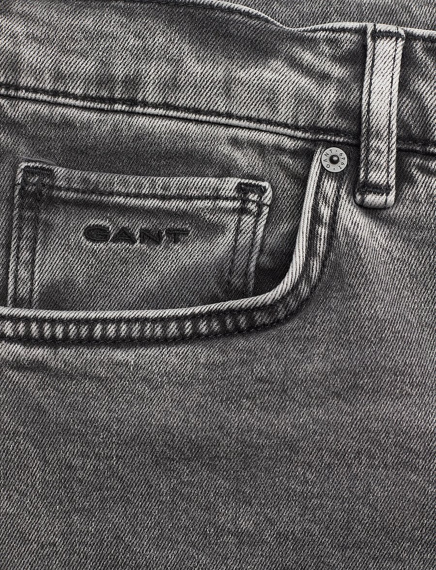 Gant - STRAIGHT FIT JEANS - regular jeans - black - 2