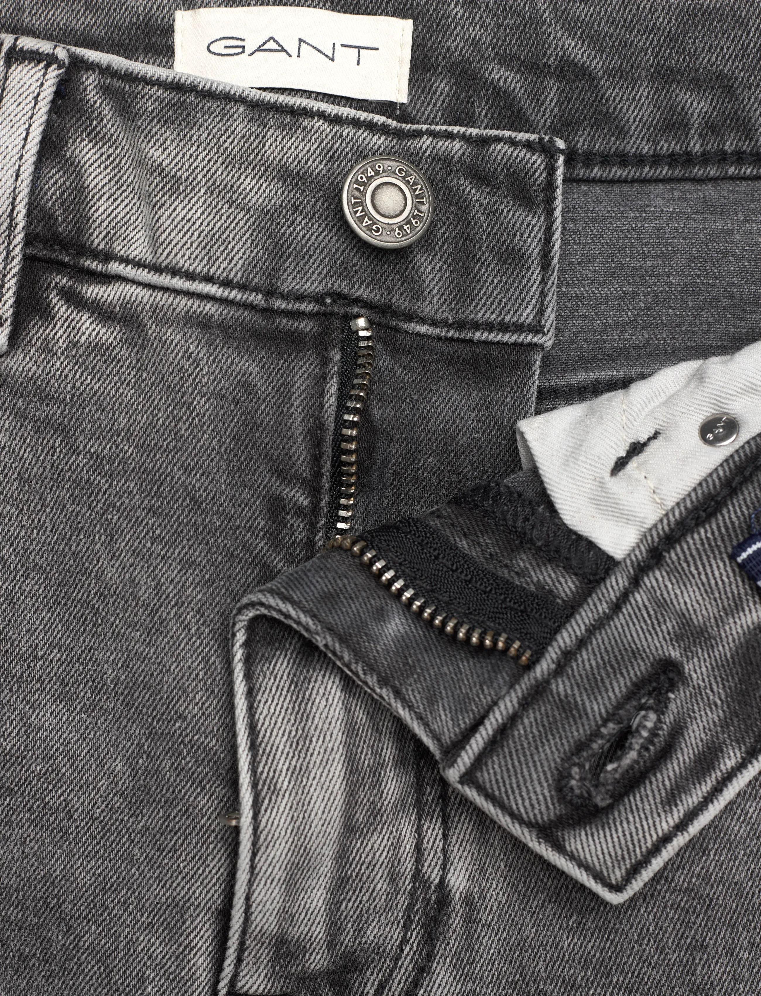 Gant - STRAIGHT FIT JEANS - regular jeans - black - 3