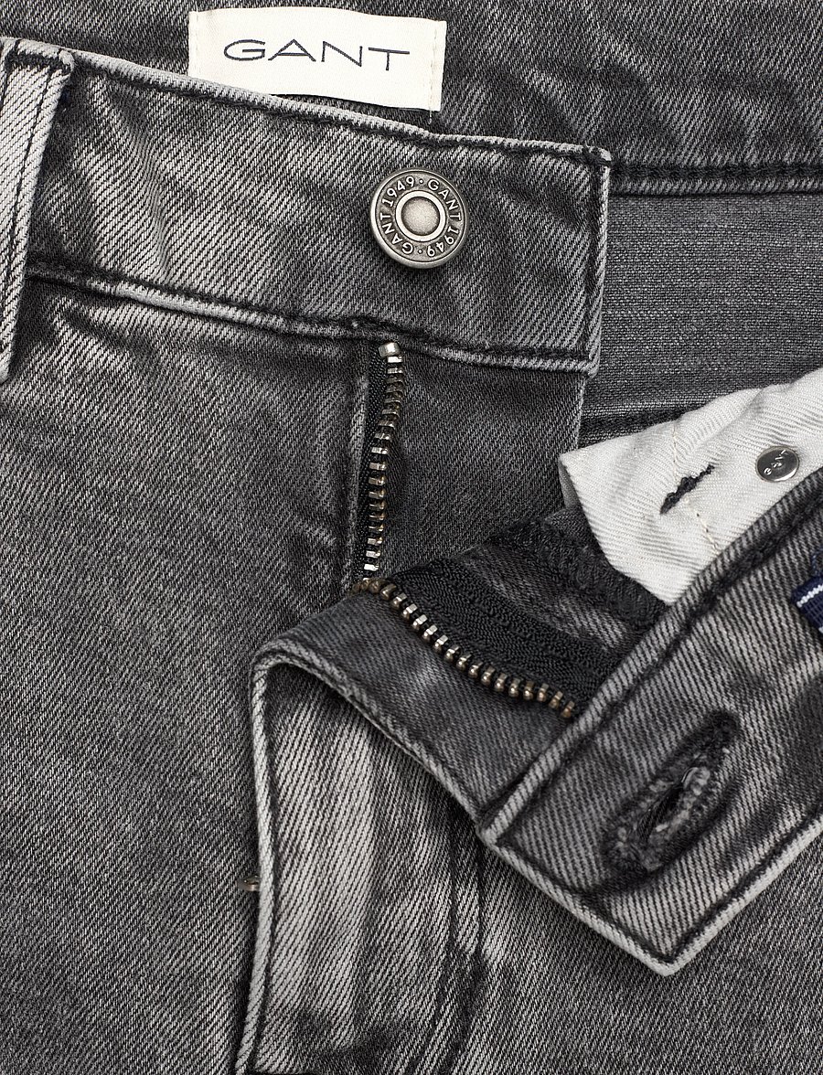 Gant - STRAIGHT FIT JEANS - regular jeans - black - 3