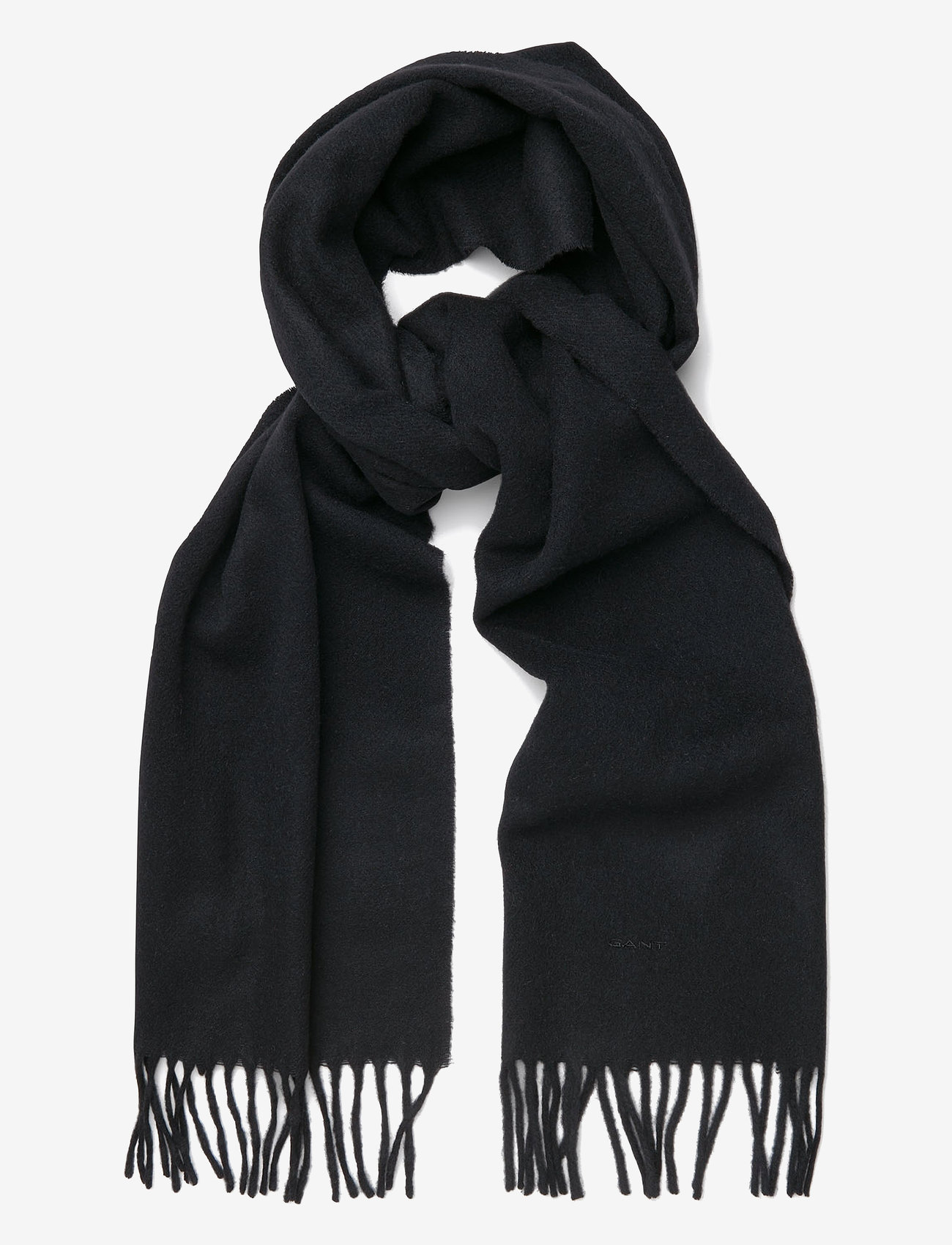 GANT - SOLID LAMBSWOOL SCARF - black - 2