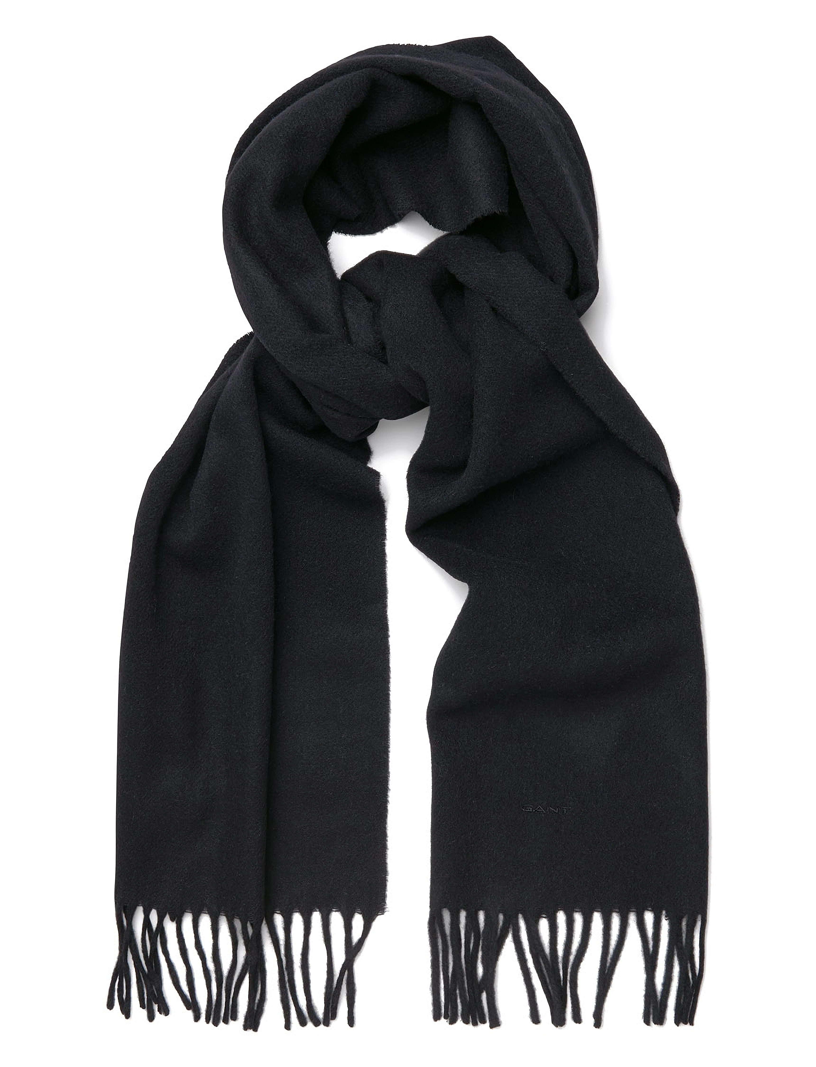 GANT - SOLID LAMBSWOOL SCARF - black - 2