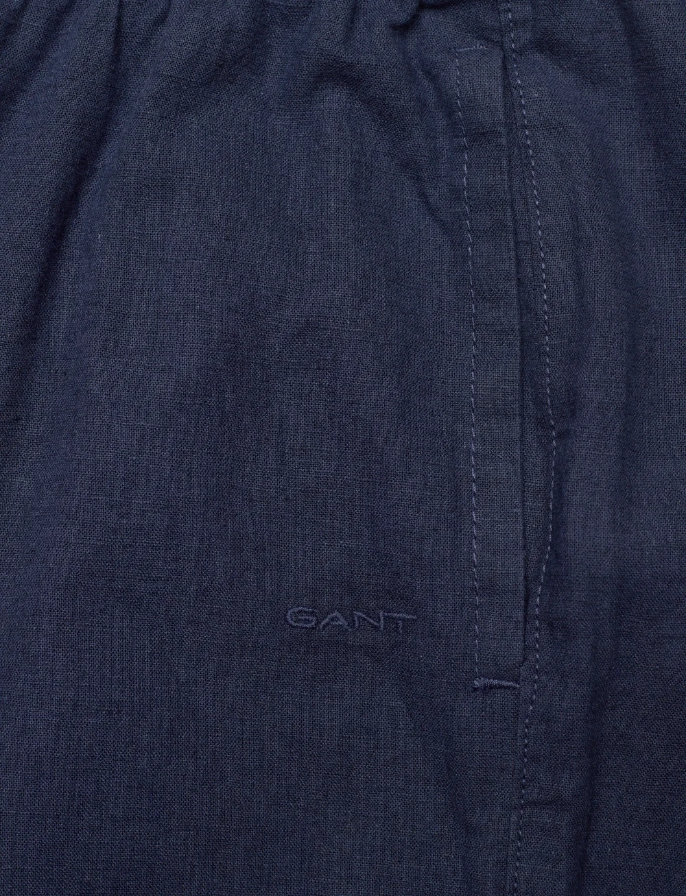 GANT - COTTON LINEN PANTS - leinen-kleidung - marine - 2