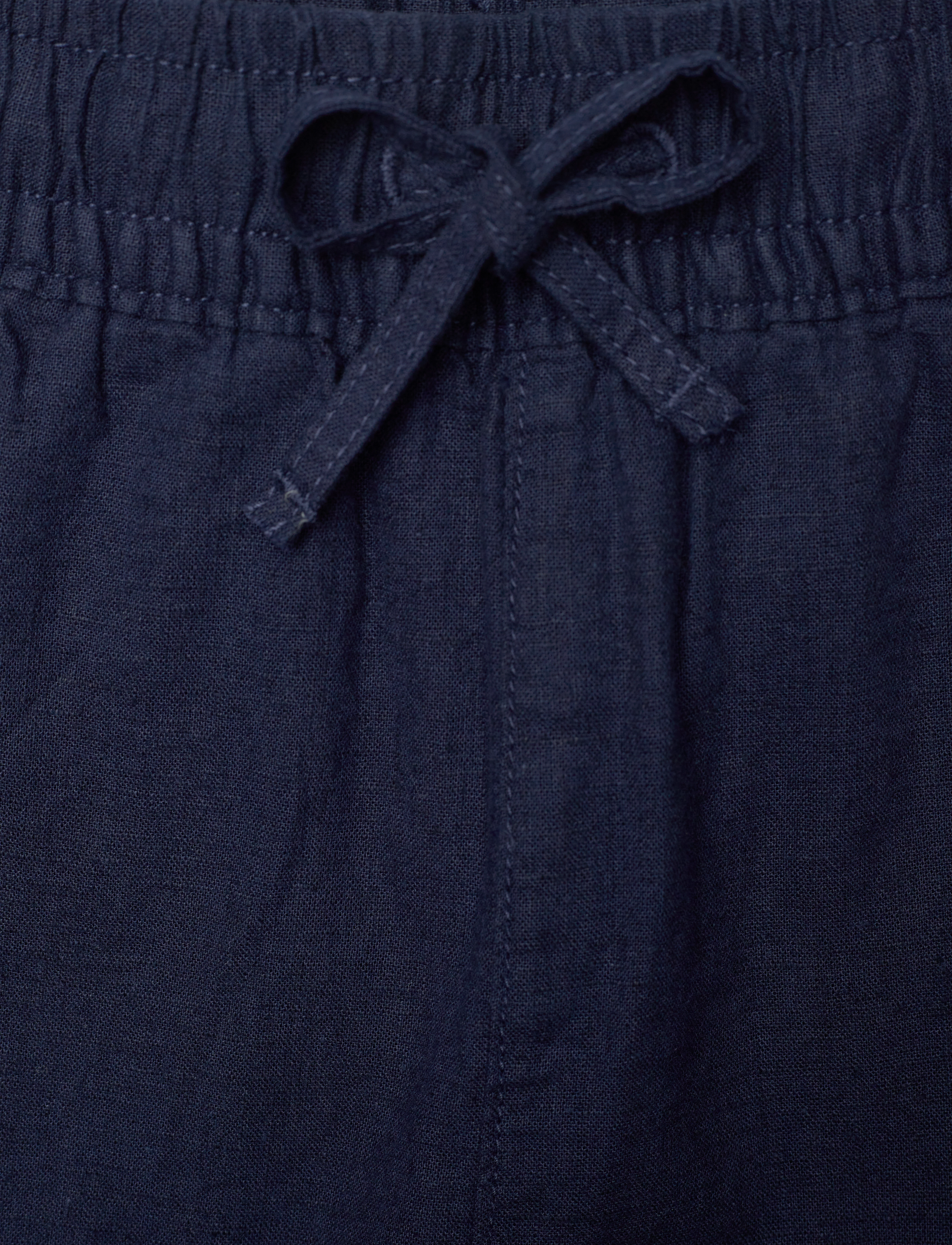 Gant - COTTON LINEN PANTS - leinen-kleidung - marine - 3