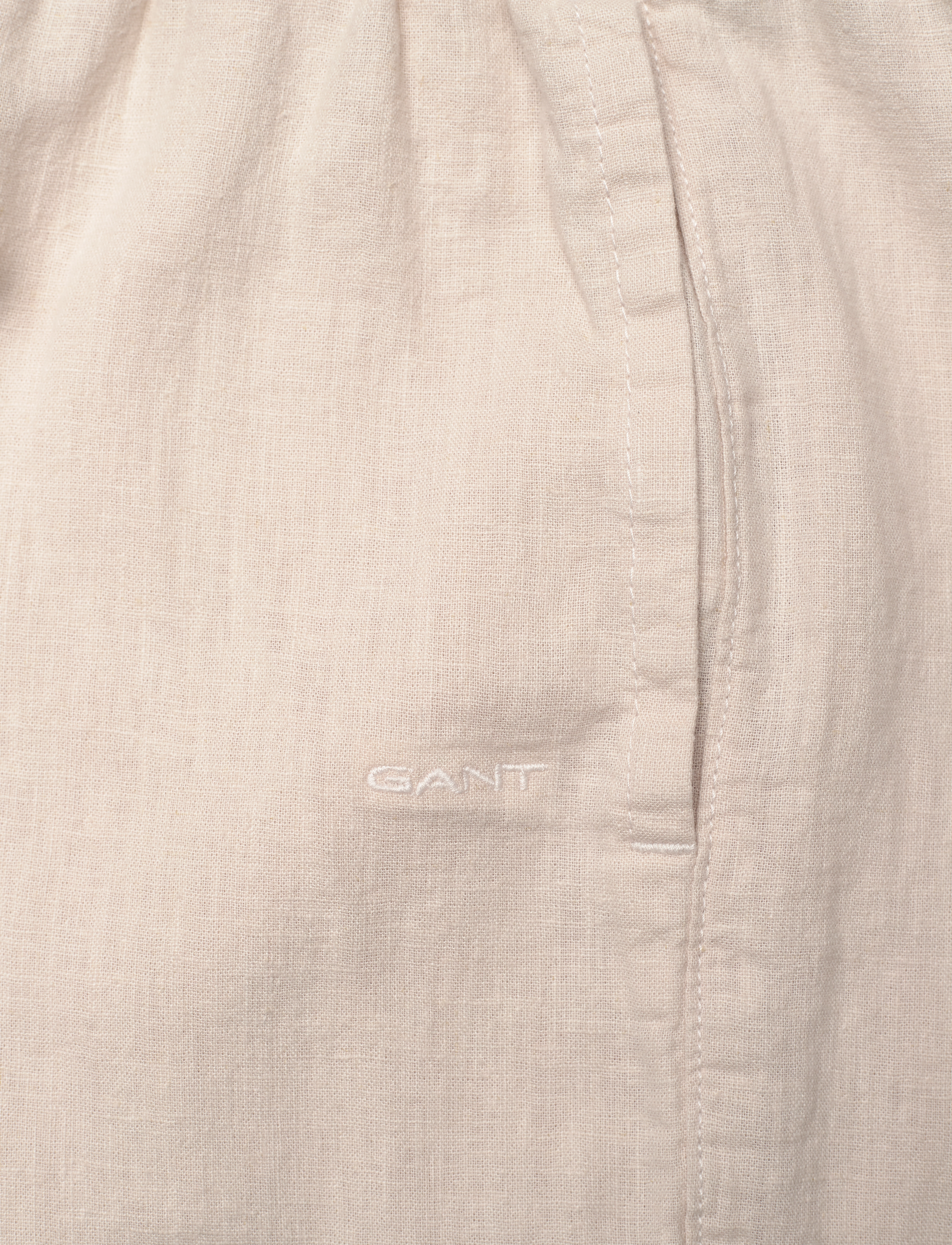 Gant - COTTON LINEN PANTS - kelnės - putty - 2