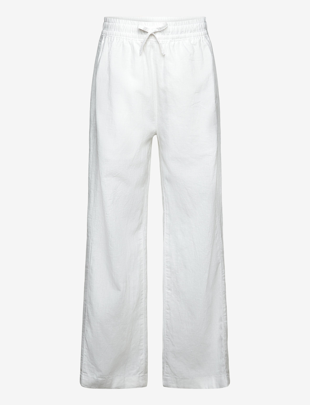 GANT - COTTON LINEN PANTS - leinen-kleidung - white - 0