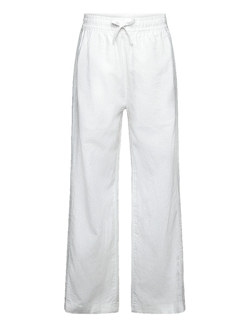 GANT - COTTON LINEN PANTS - leinen-kleidung - white - 0