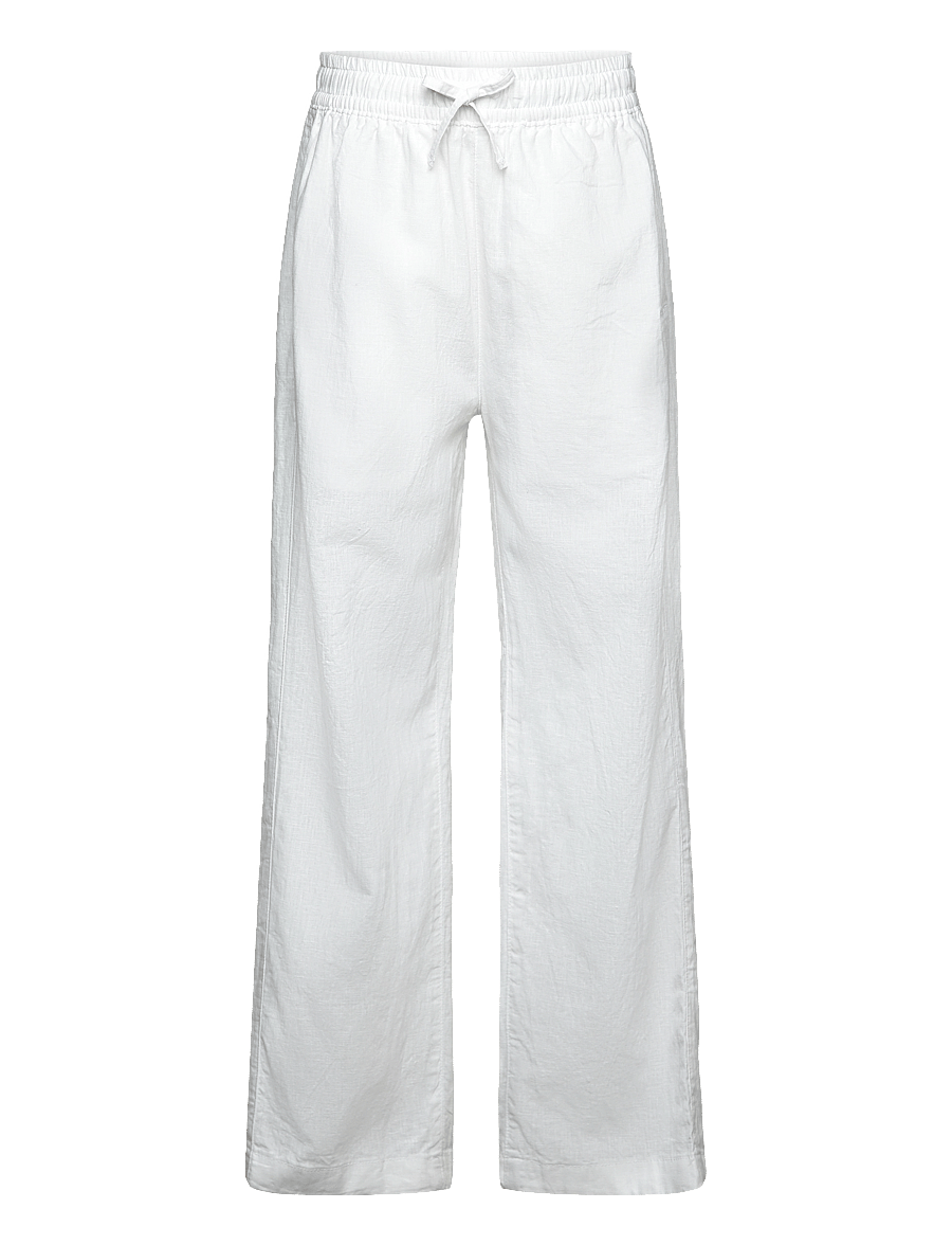 Gant - COTTON LINEN PANTS - bukser - white - 0