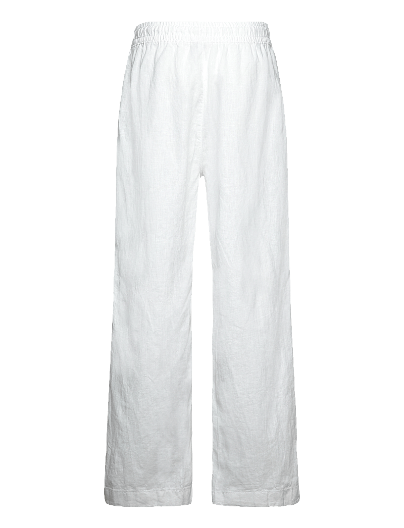 GANT - COTTON LINEN PANTS - leinen-kleidung - white - 1