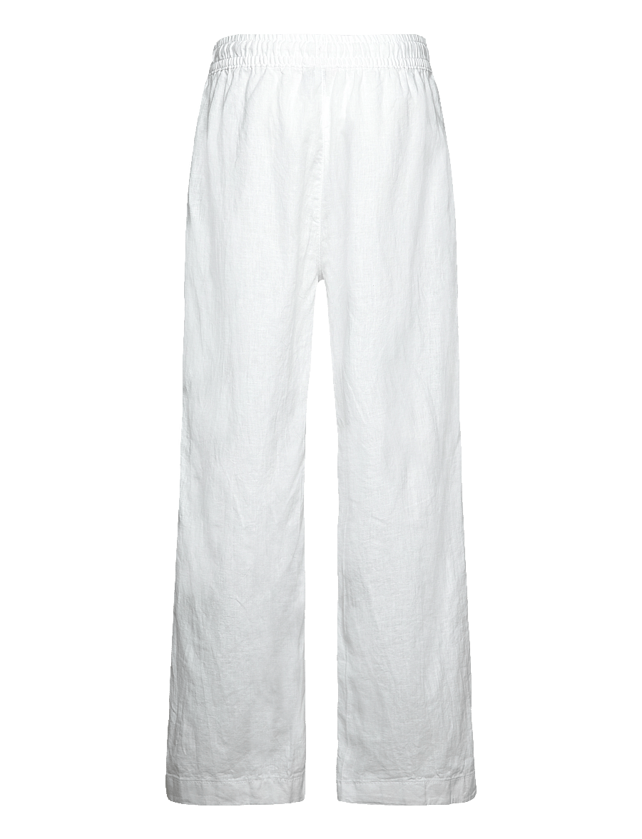 Gant - COTTON LINEN PANTS - bukser - white - 1