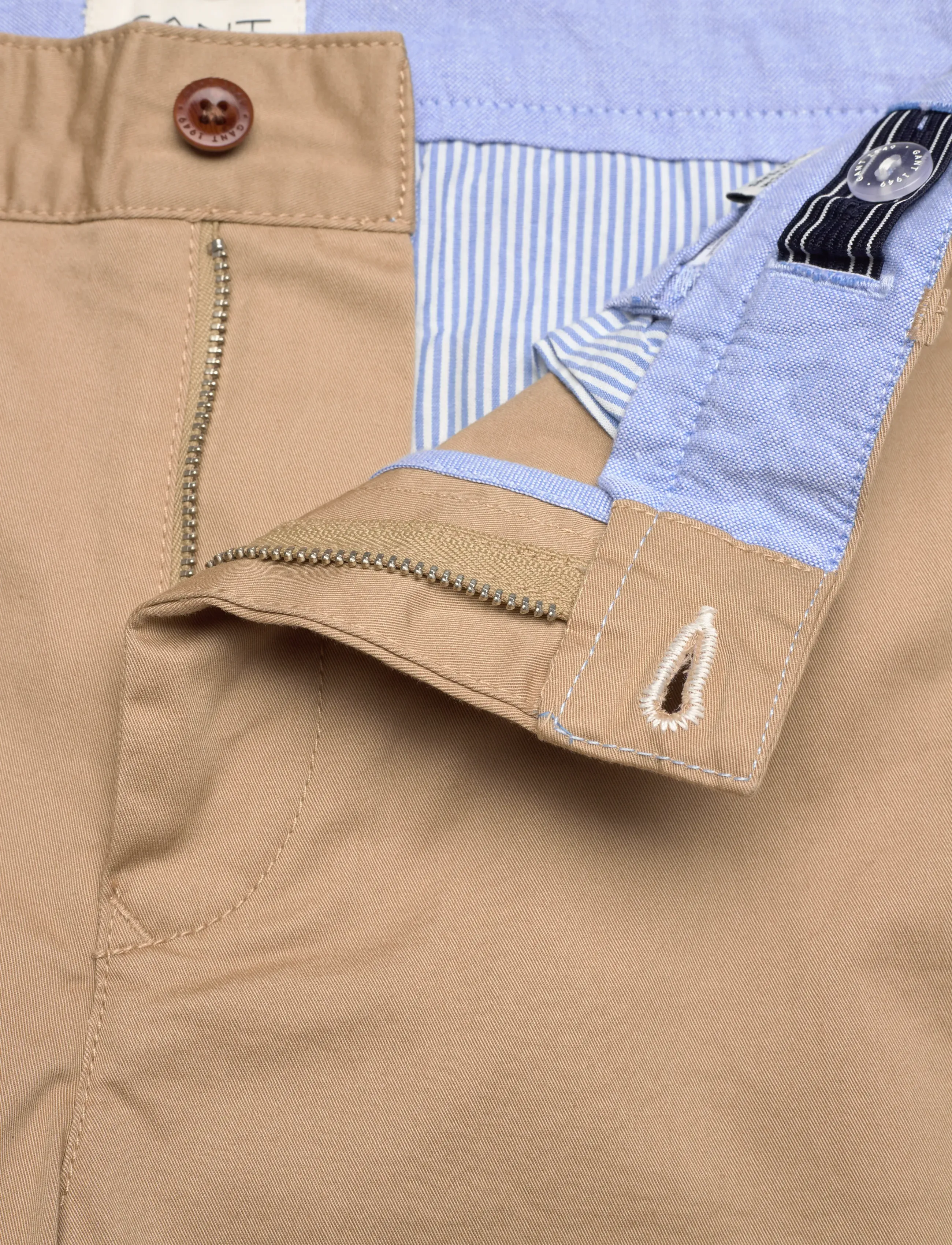 Gant - RELAXED CHINO PANTS - dark khaki - 3