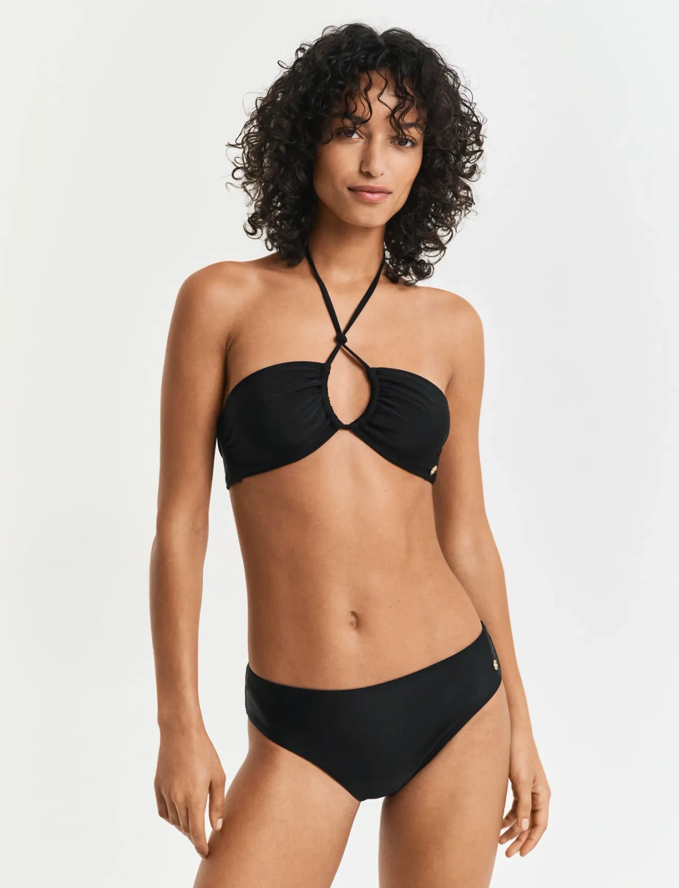 Gant Bikini Hipster, Kvinder, Hipster Bikinitrusse, Sort, Str: XS