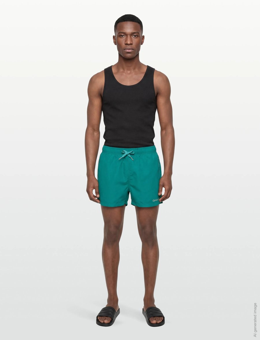 Gant - QUICK DRY LOGO SWIM SHORTS - badeshorts - aqua blue - 0