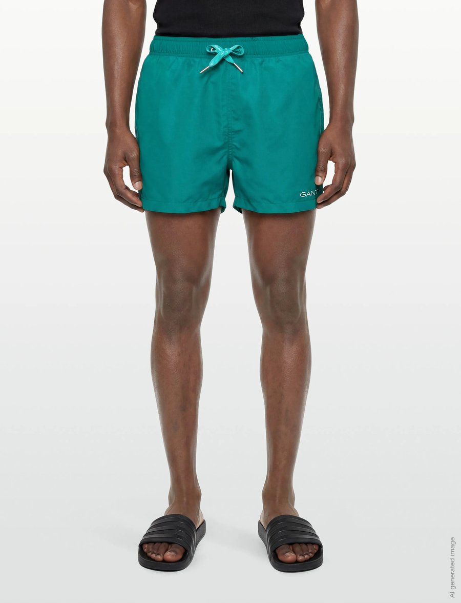 Gant - QUICK DRY LOGO SWIM SHORTS - badeshorts - aqua blue - 3
