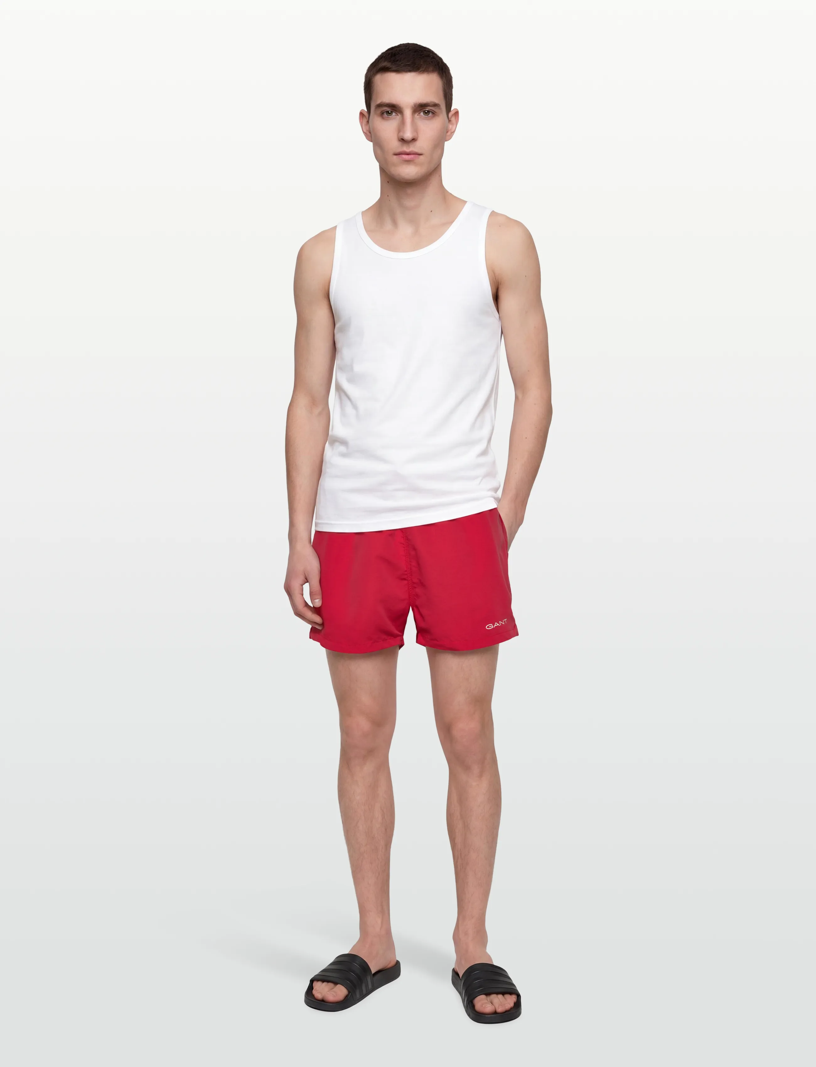 Gant - QUICK DRY LOGO SWIM SHORTS - badeshorts - rose red - 0