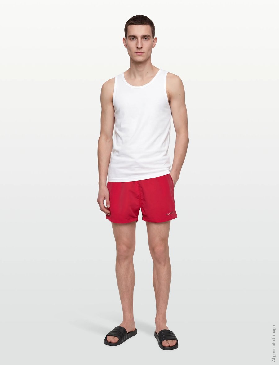Gant - QUICK DRY LOGO SWIM SHORTS - badeshorts - rose red - 0