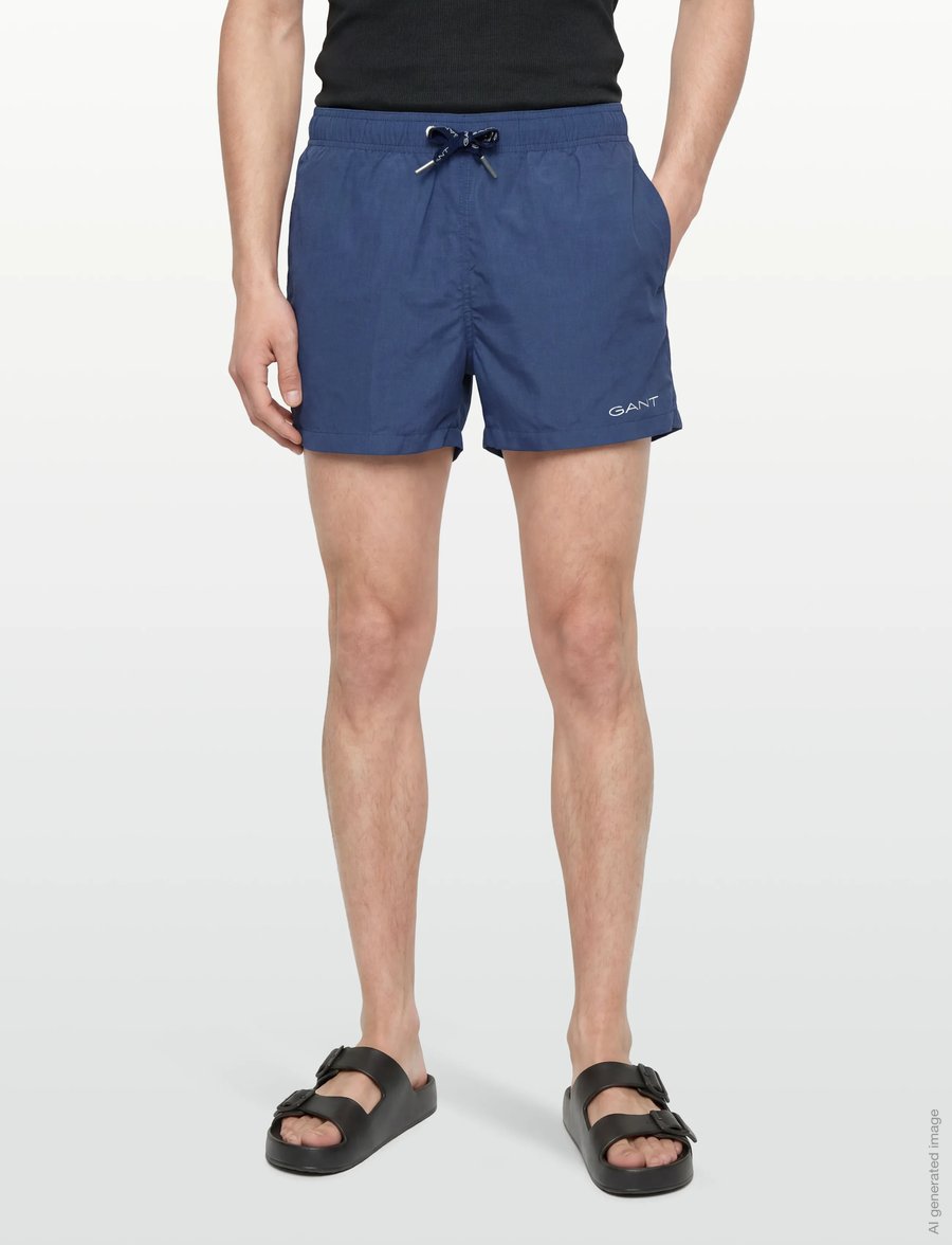 Gant - QUICK DRY LOGO SWIM SHORTS - badeshorts - vintage blue - 3