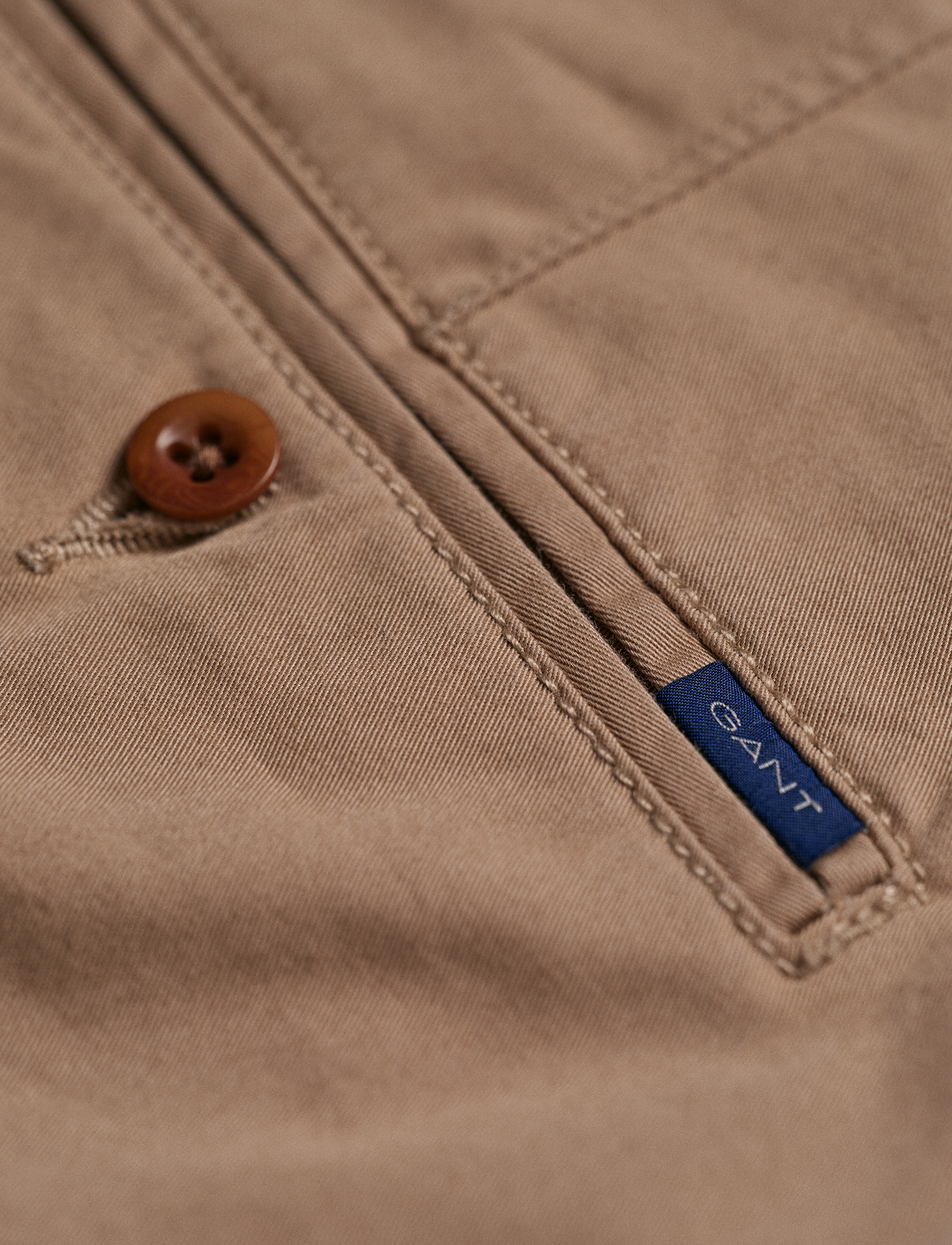 GANT - CHINOS SHORTS - dark khaki - 3
