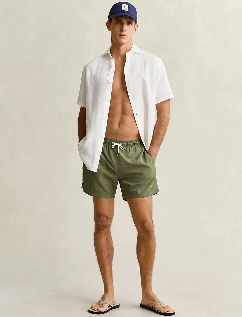 GANT - SWIM SHORTS - badeshorts - dry herb green - 0