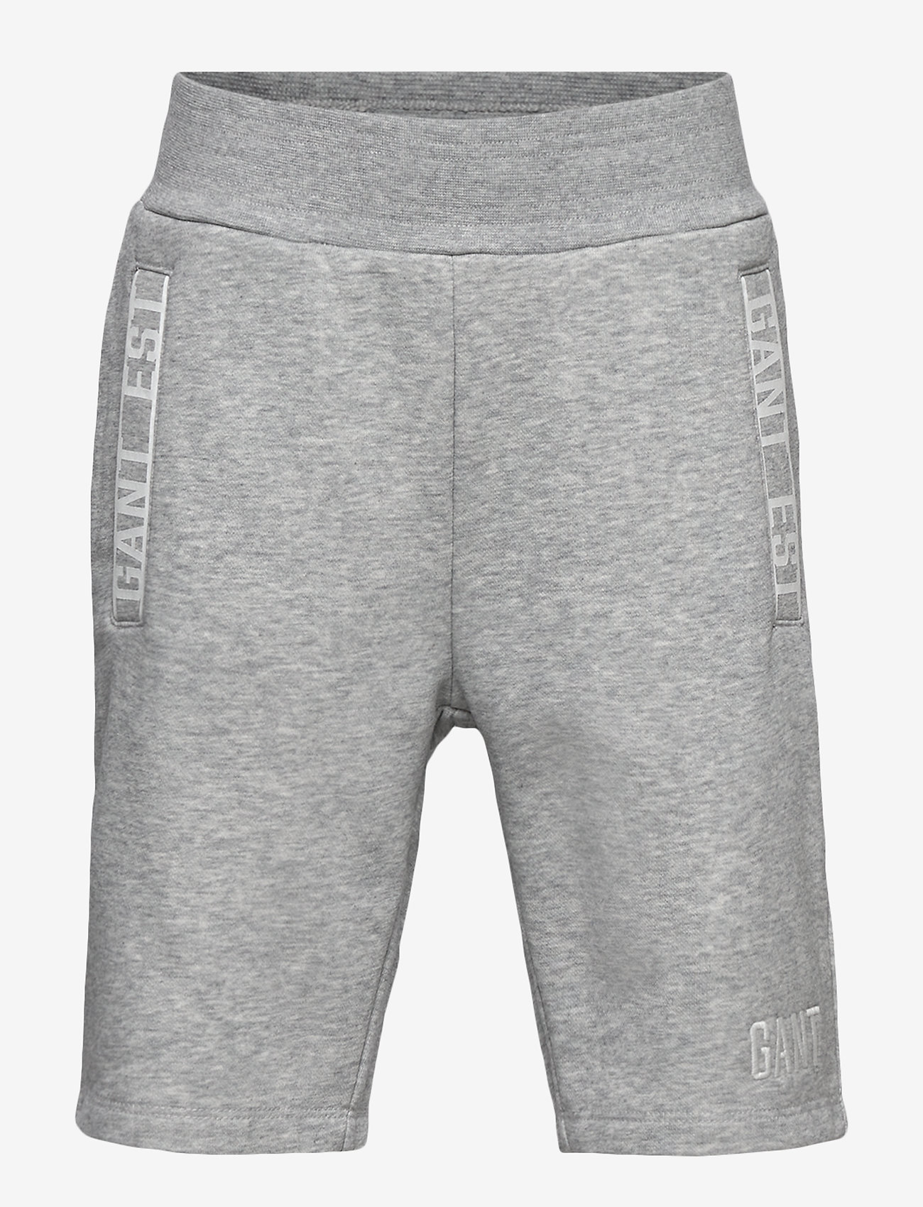 GANT - D1. GANT EST SWEAT SHORTS - light grey melange - 0