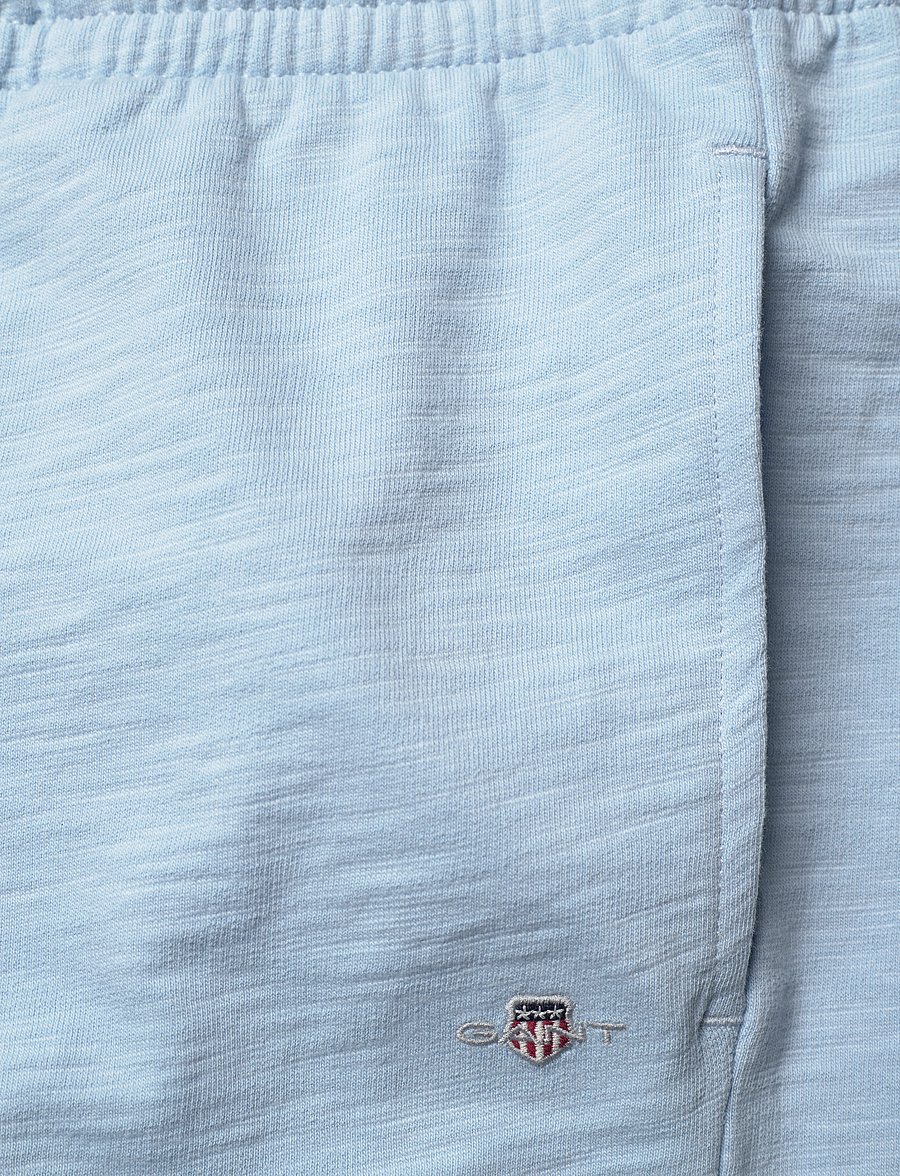 Gant - SHIELD COTTON SLUB SHORTS - collegeshortsit - calming blue - 2