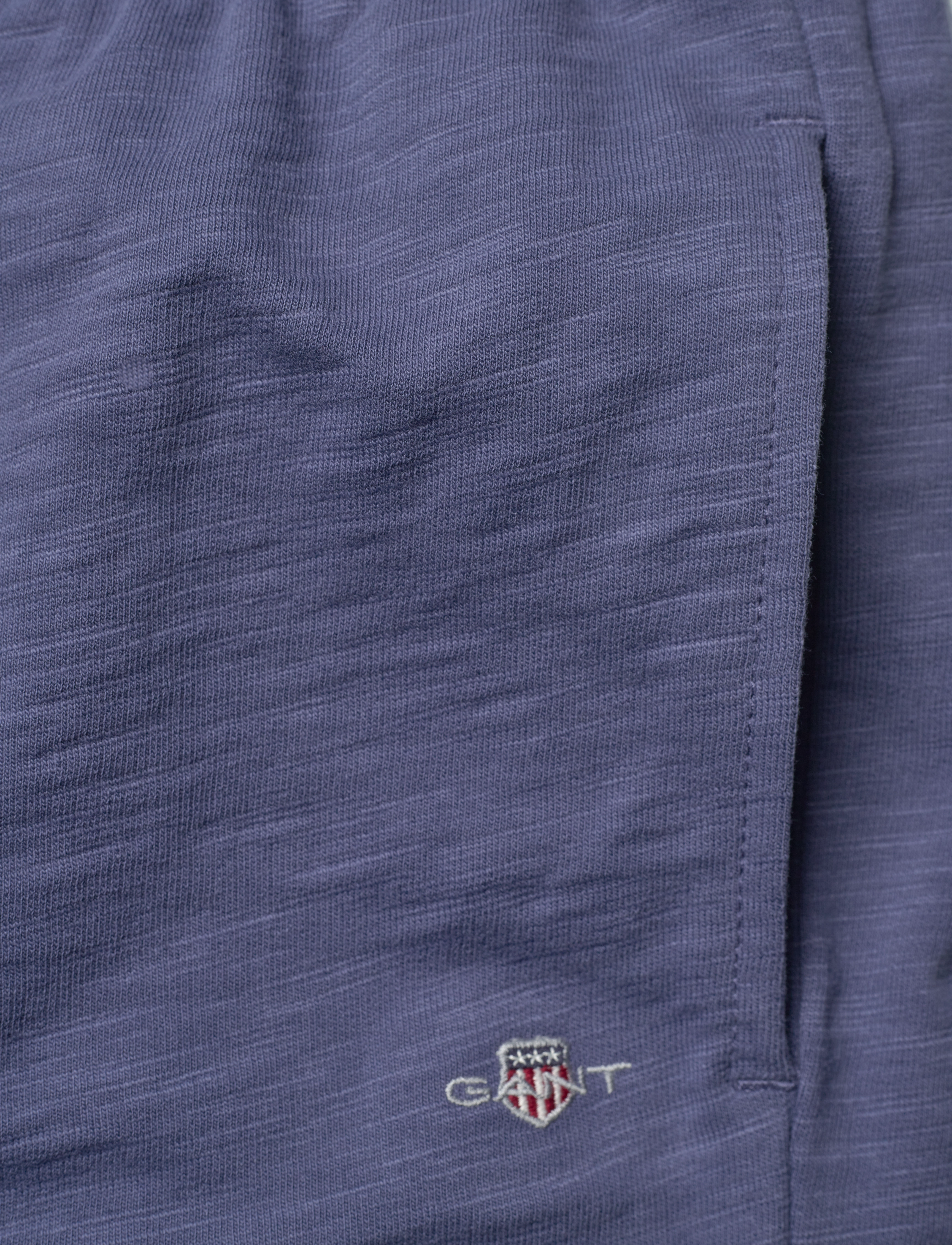 Gant - SHIELD COTTON SLUB SHORTS - lühikesed dressipüksid - dusty navy - 2