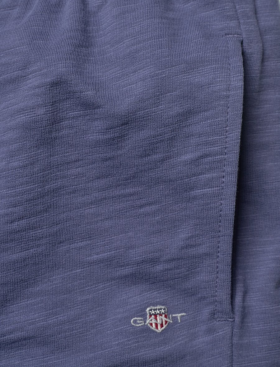 Gant - SHIELD COTTON SLUB SHORTS - collegeshortsit - dusty navy - 2