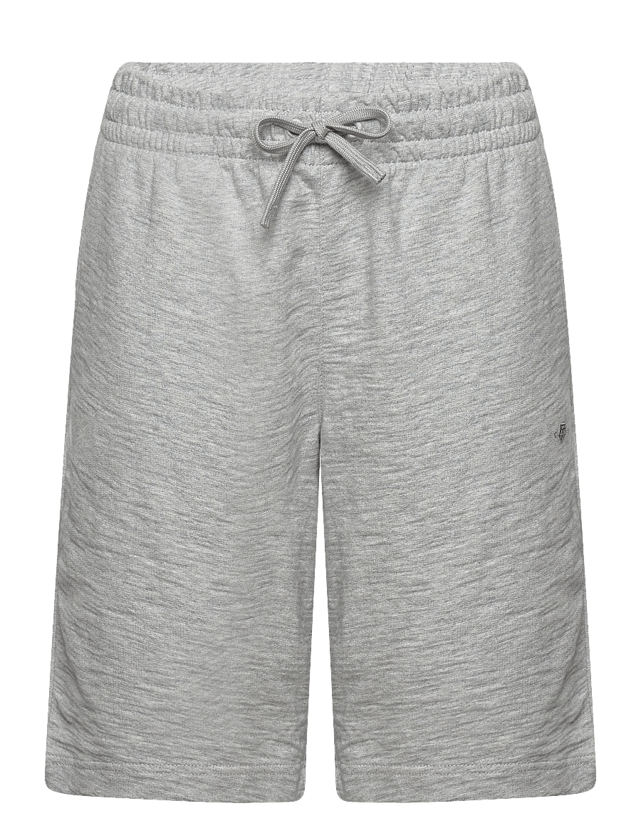 Gant - SHIELD COTTON SLUB SHORTS - shorts en molleton - light grey melange - 0
