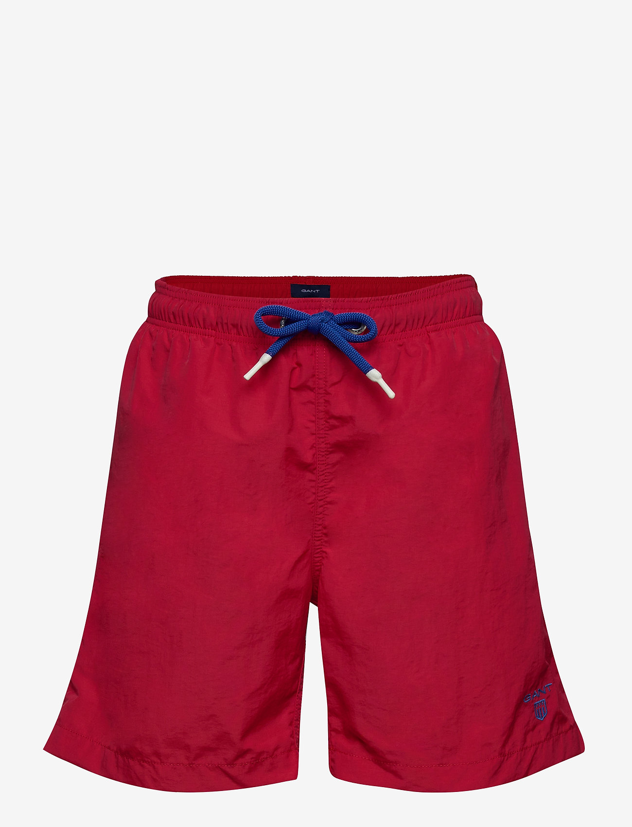 BOY'S BASIC SWIM SHORTS - BRIGHT RED