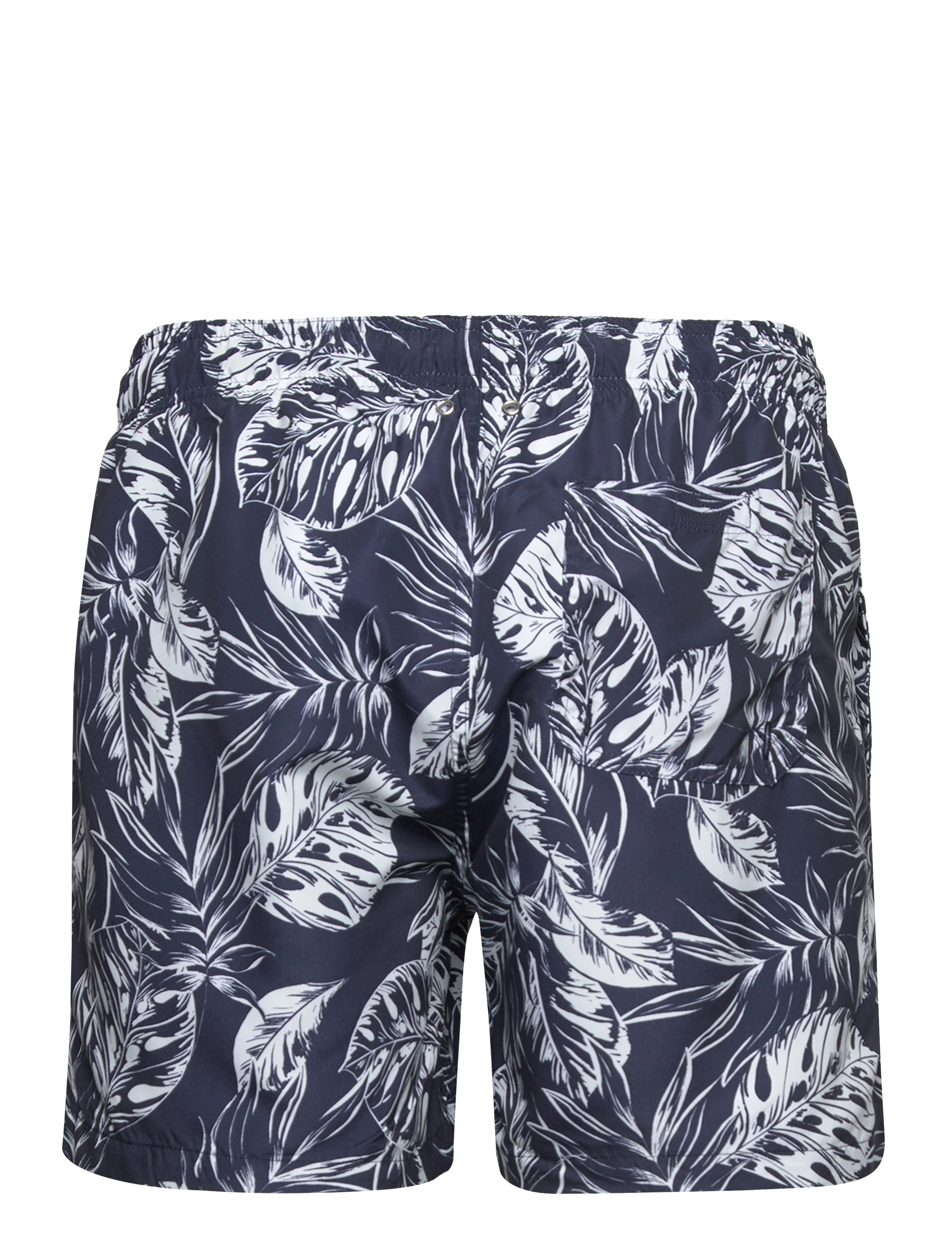 GANT - CF TROPICAL LEAVES PRINT SW SHORTS - marine - 1