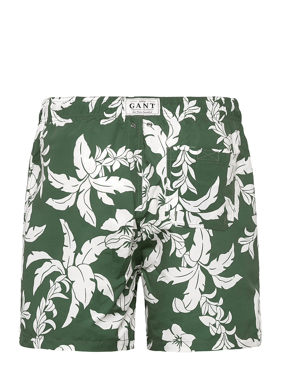 GANT - PALM LEI PRINT SWIM SHORTS - pine green - 1