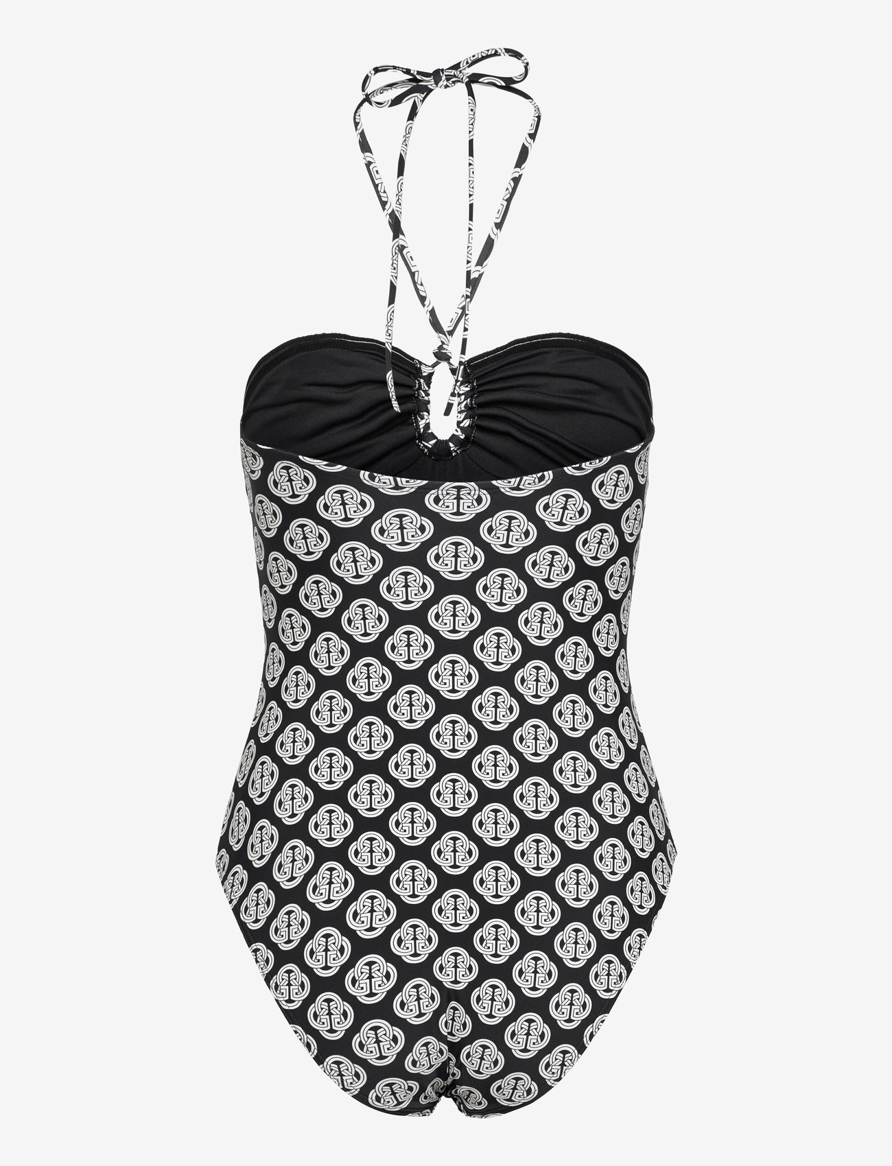 GANT - MONOGRAM PRINT SWIMSUIT - badedragter - black - 2