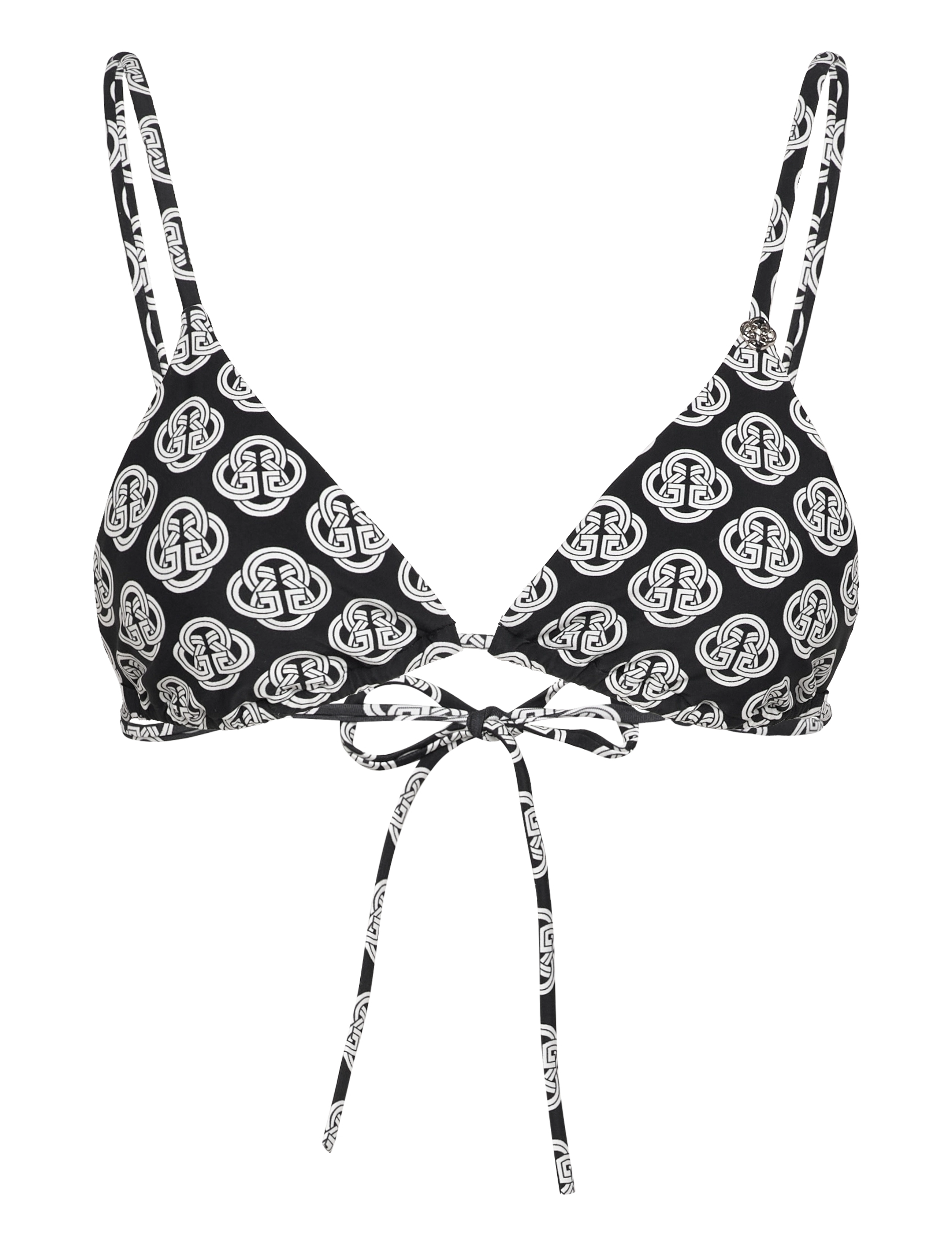 GANT Monogram Print Triangle Oberteil Schwarz - XS - Damen