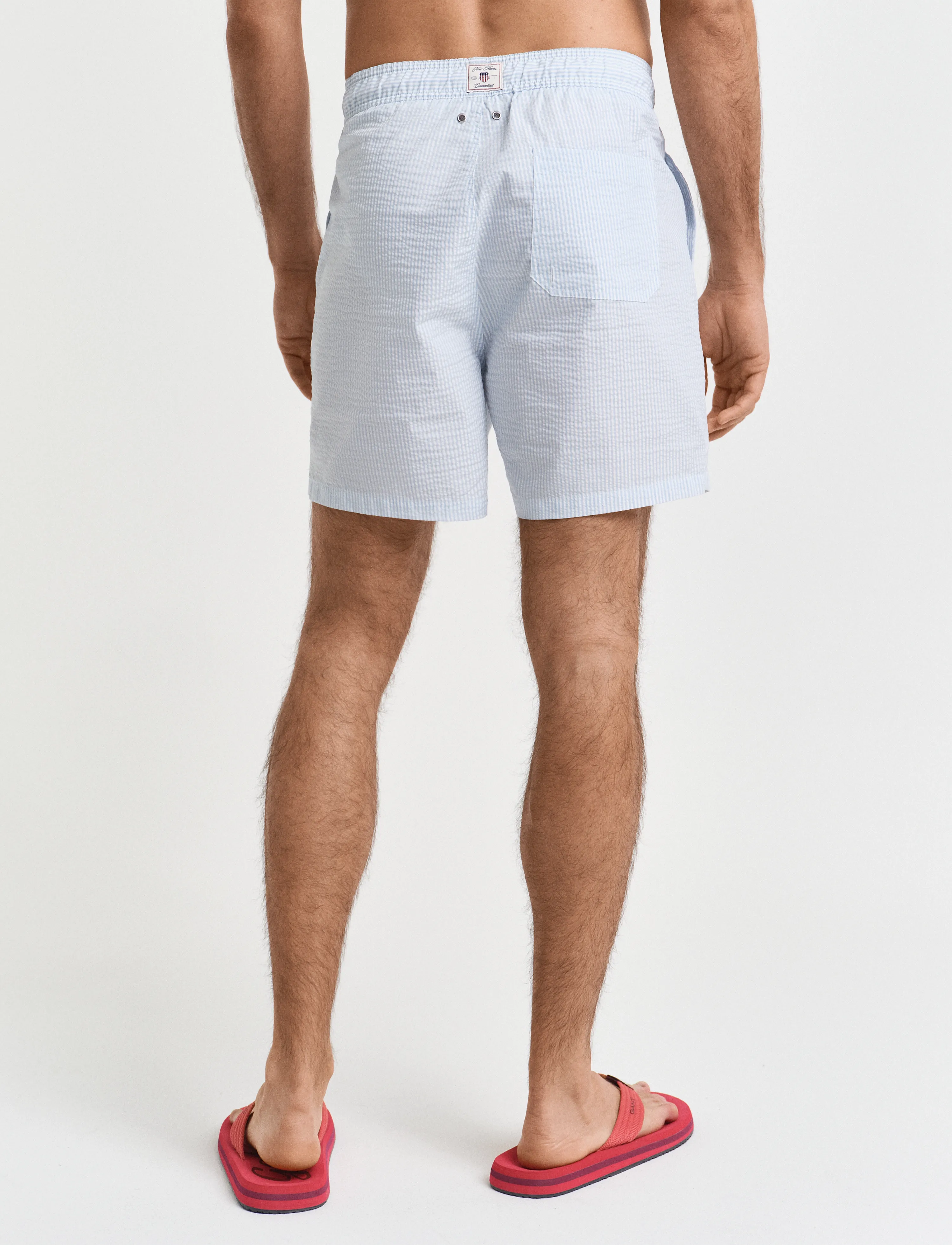 Gant - SEERSUCKER SWIM SHORTS - fresh blue - 2