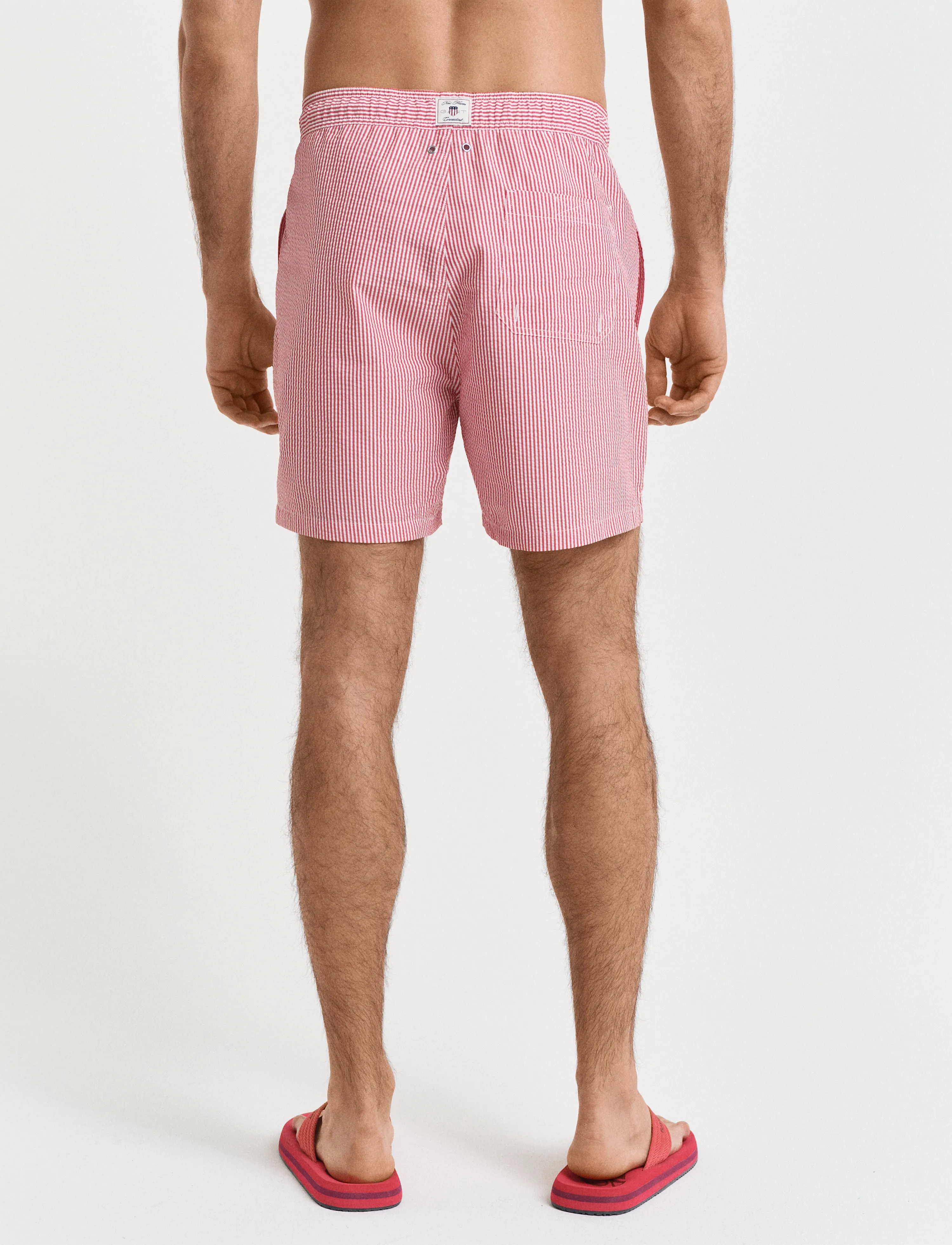 Gant - SEERSUCKER SWIM SHORTS - szorty kąpielowe - ruby red - 2