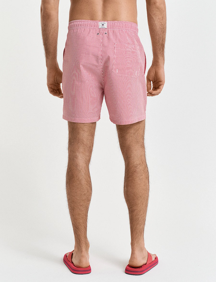 Gant - SEERSUCKER SWIM SHORTS - ruby red - 2