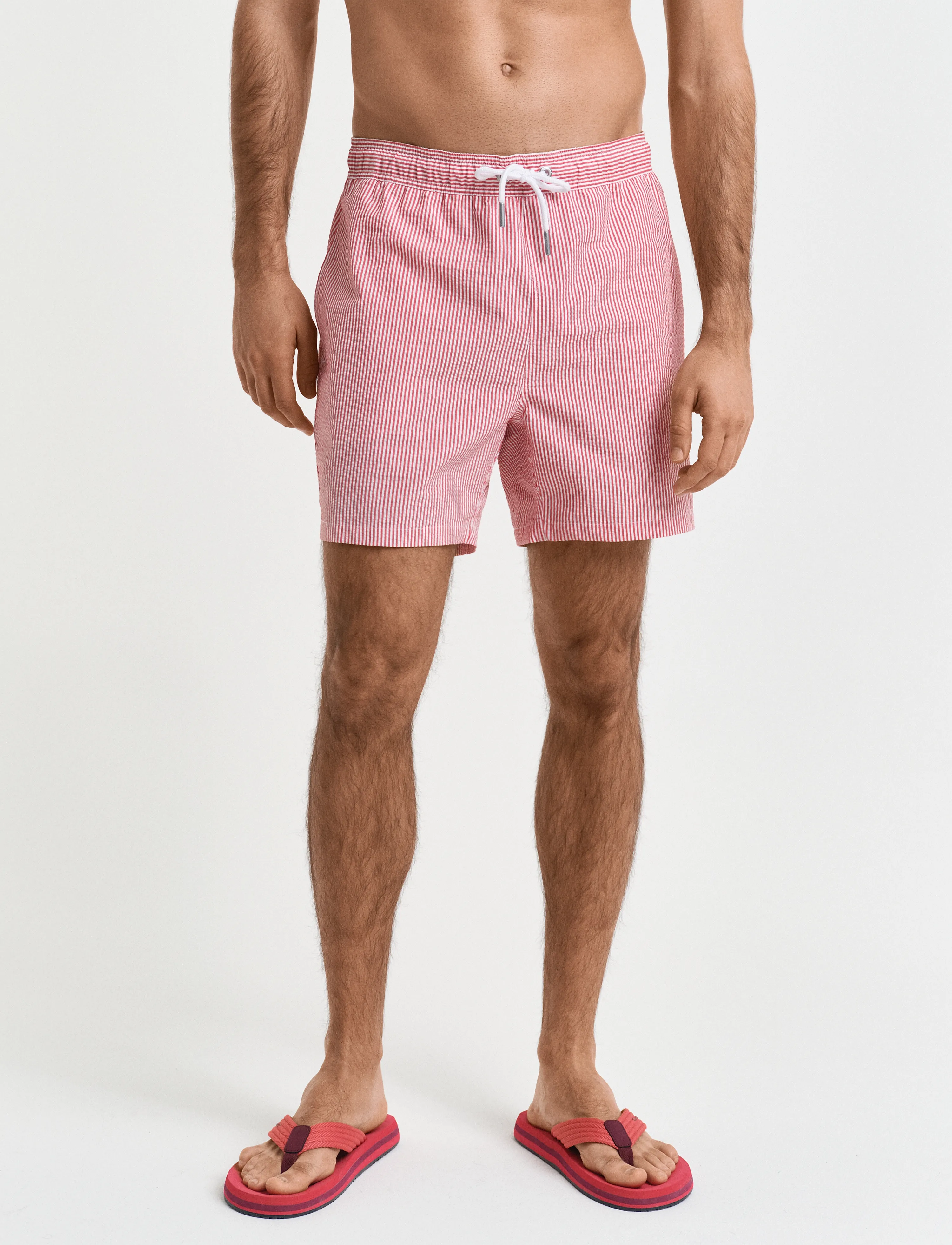 Gant - SEERSUCKER SWIM SHORTS - szorty kąpielowe - ruby red - 3