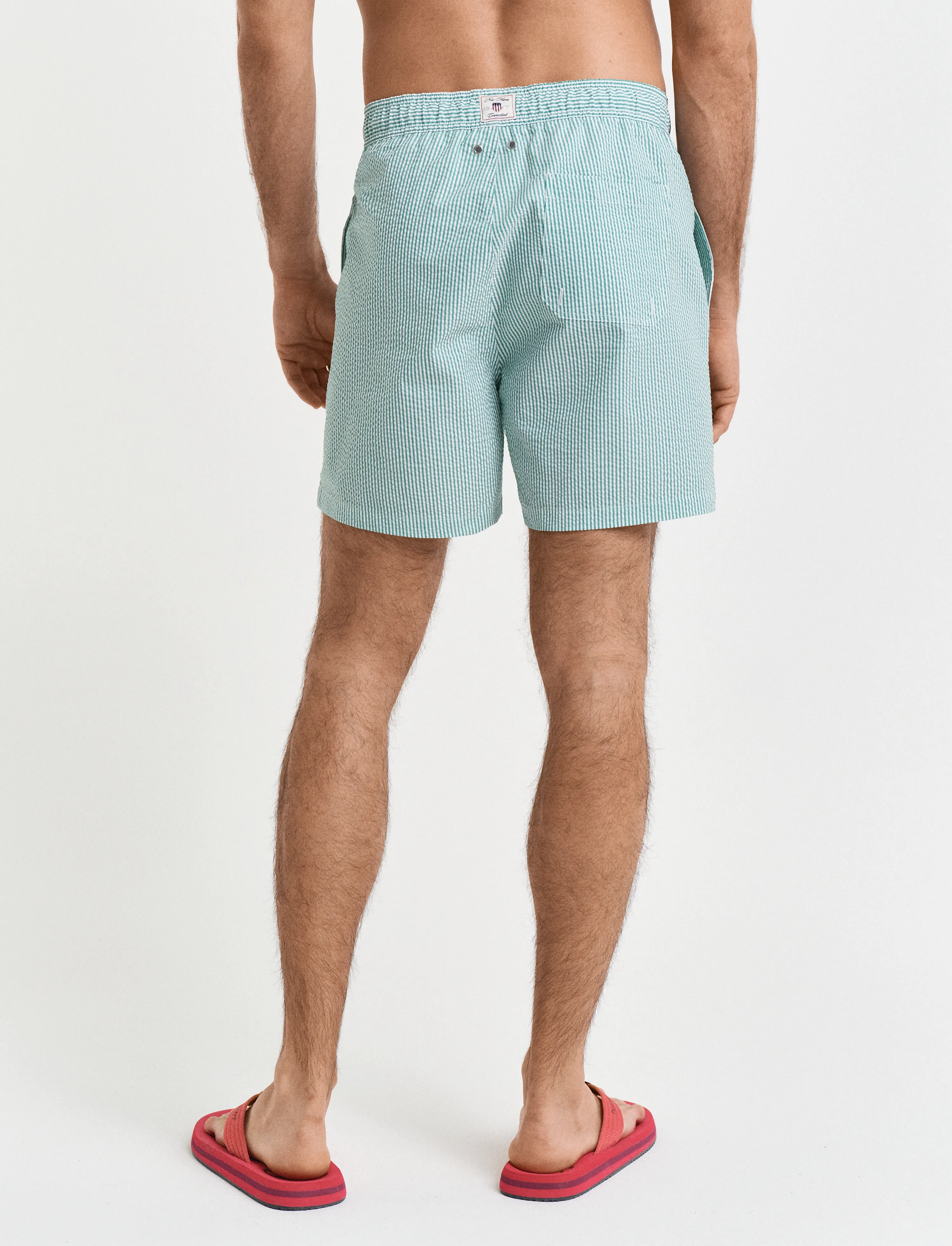 Gant - SEERSUCKER SWIM SHORTS - vivid green - 2