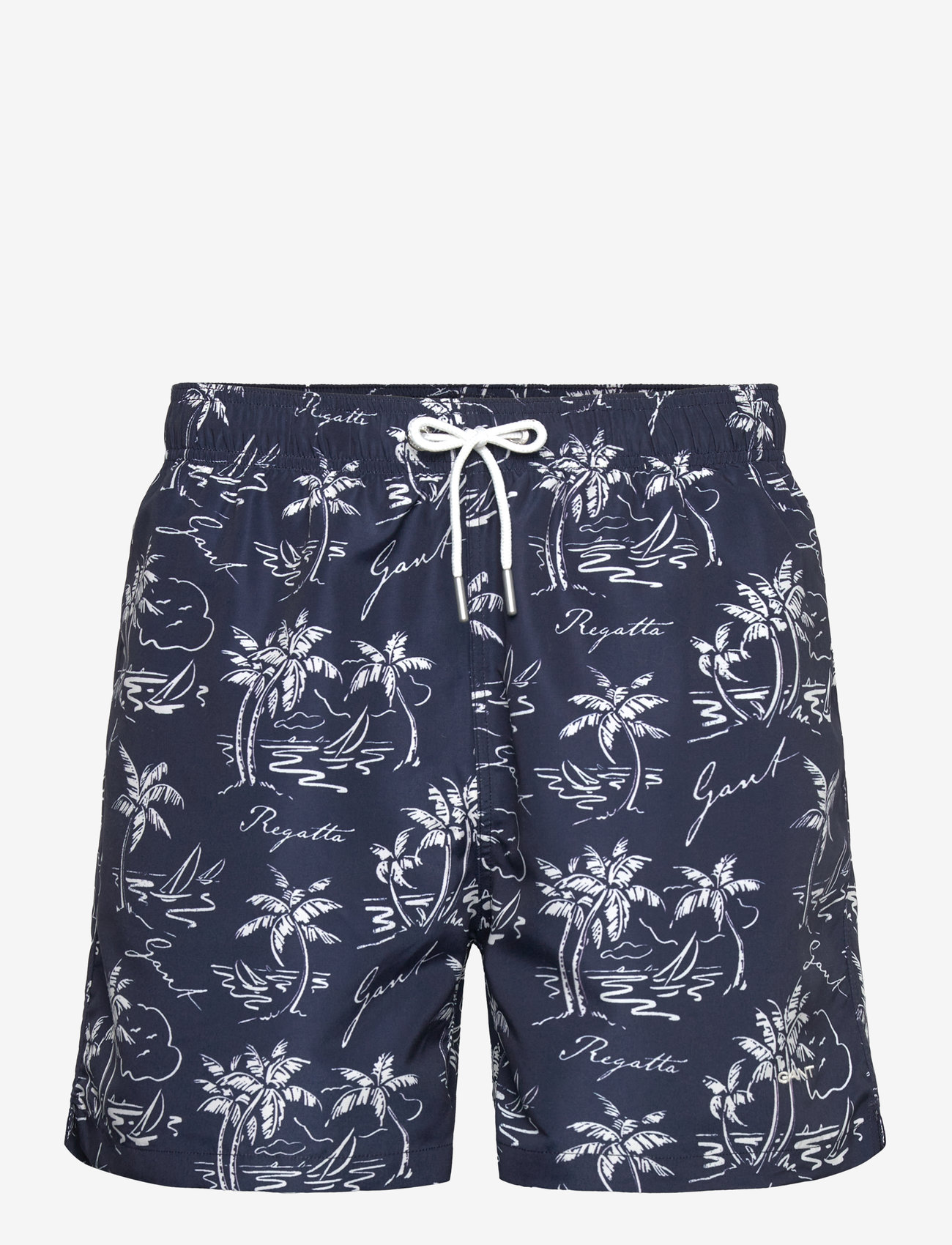 Gant - ISLAND PRINT SWIM SHORTS - ujumispüksid - evening blue - 0