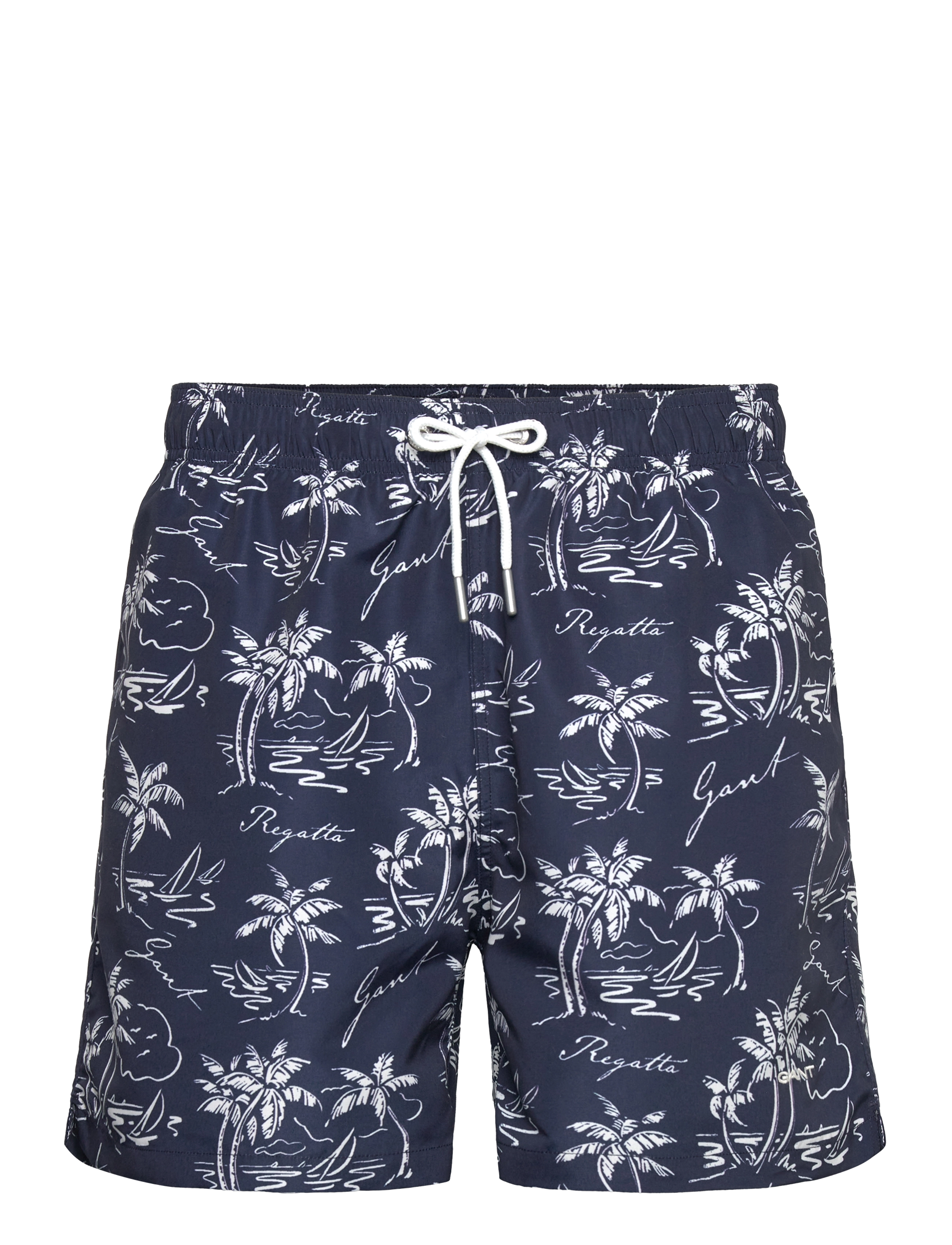 Gant ISLAND PRINT SWIM SHORTS - Bademode - EVENING BLUE / navy