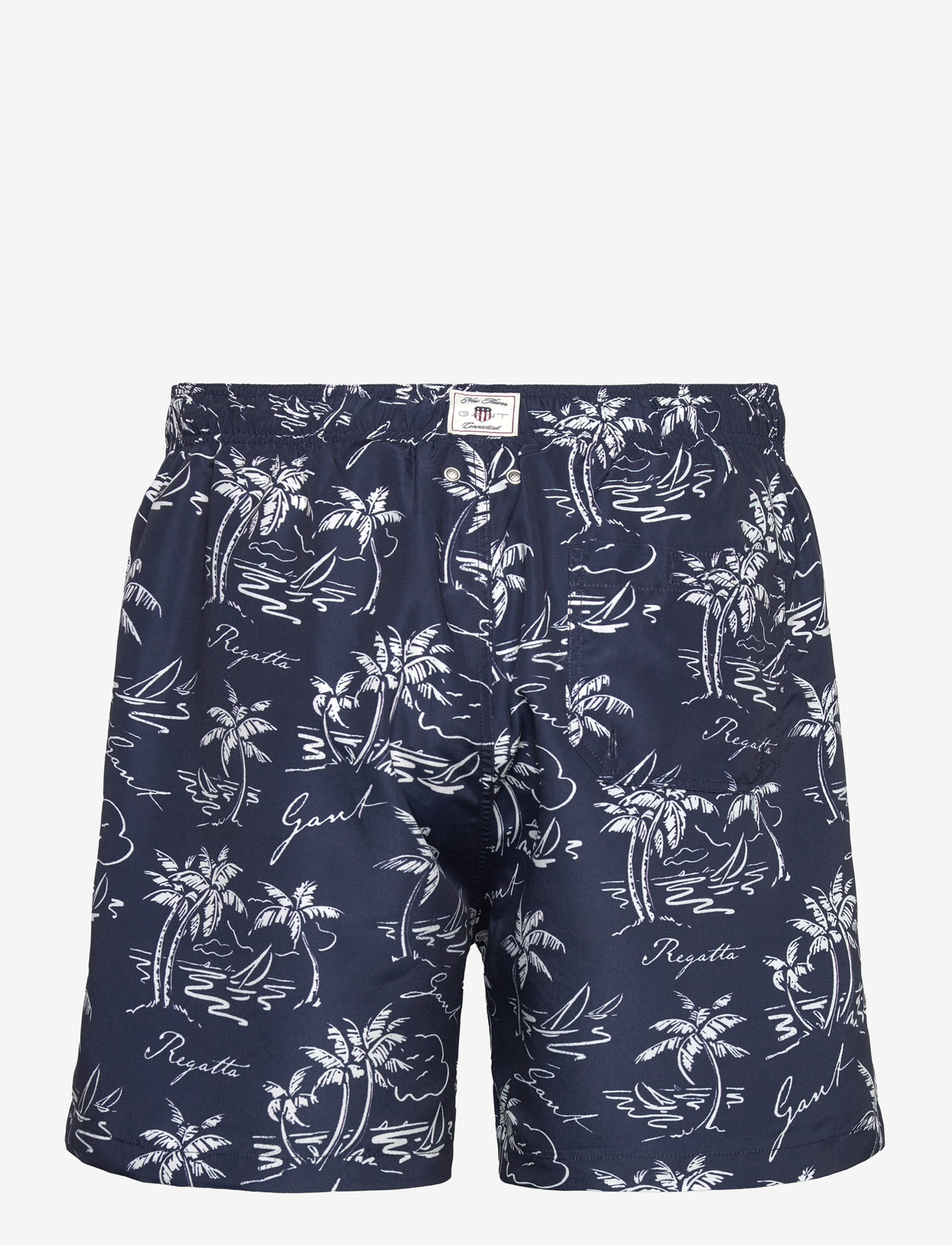 Gant - ISLAND PRINT SWIM SHORTS - ujumispüksid - evening blue - 1
