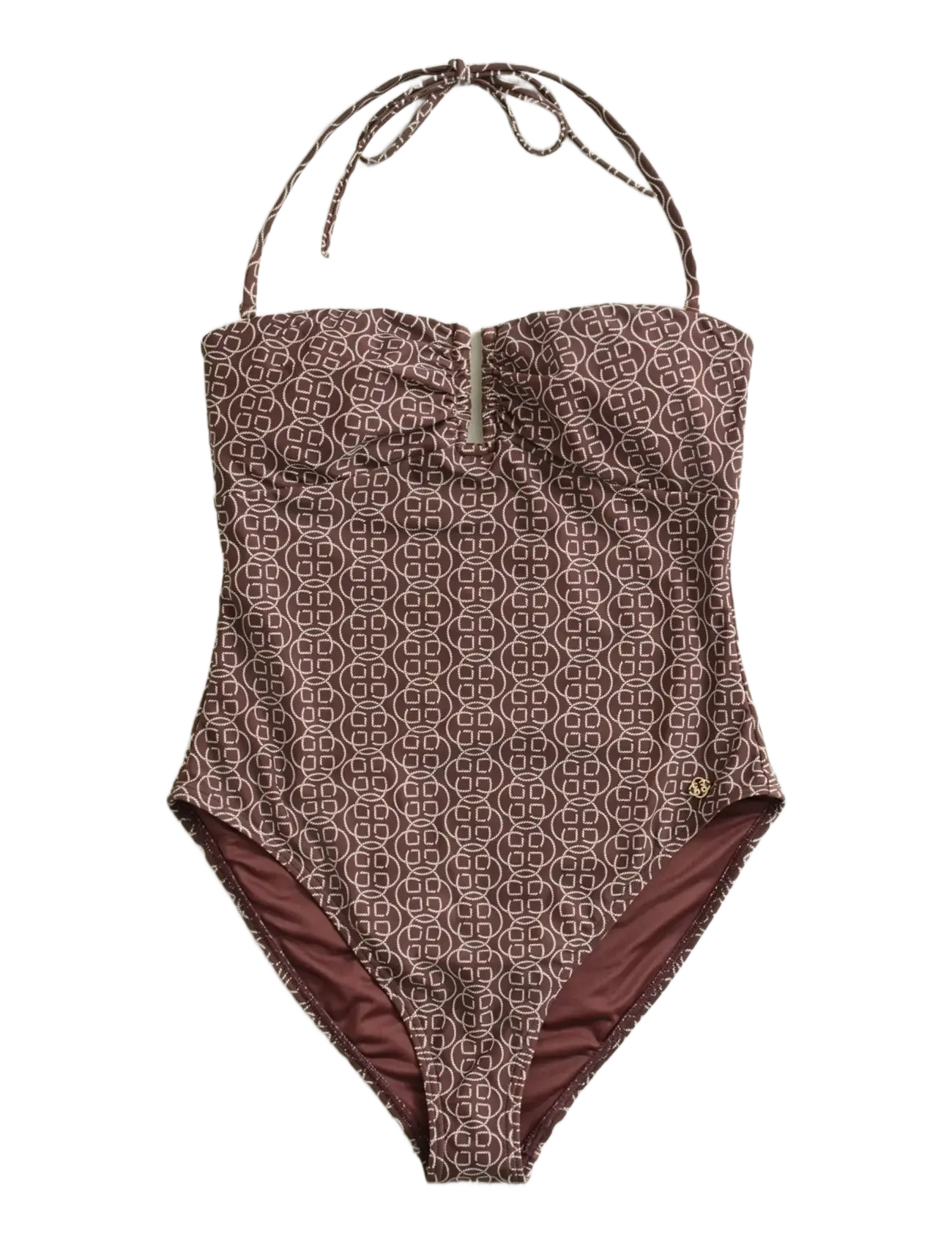 GANT PRINTED PADDED SWIMSUIT - Nyheder - FRESH SOIL / brown
