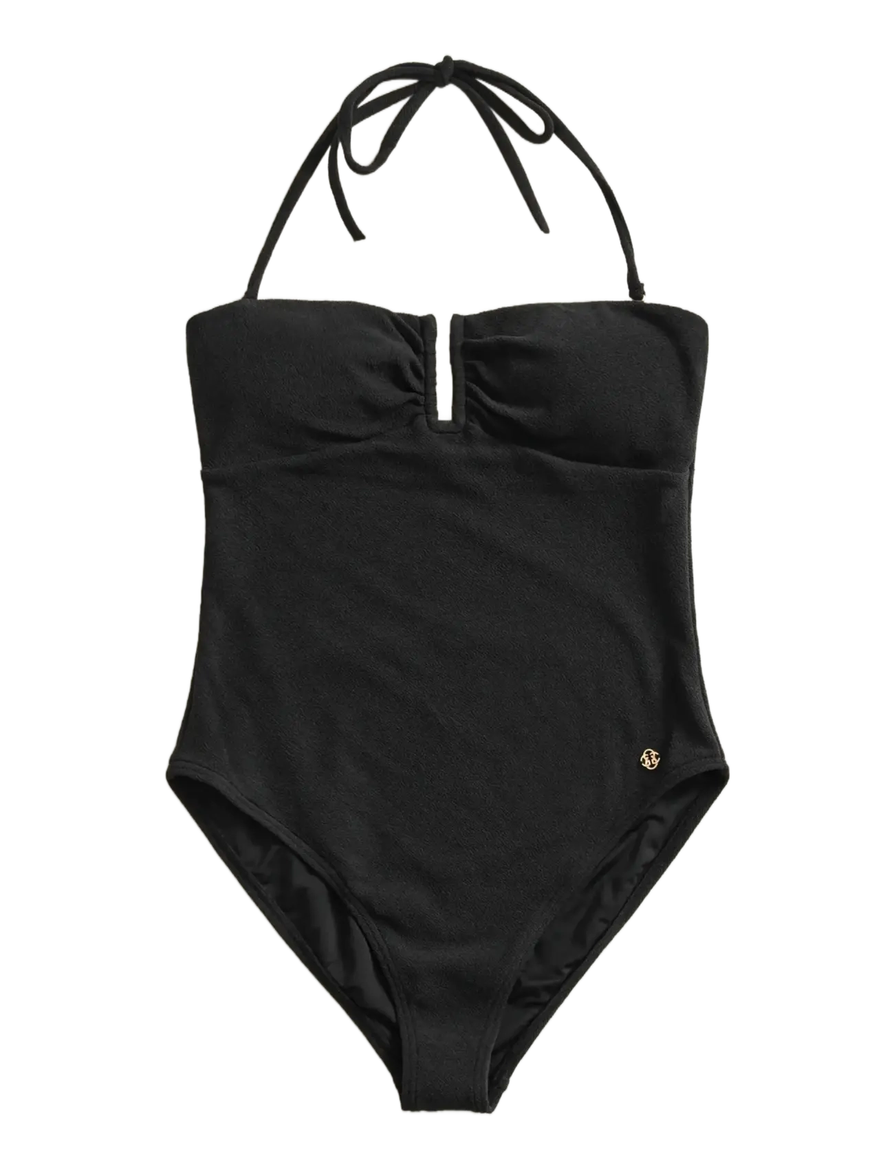 GANT Crinkle Badeanzug Schwarz - XL - Damen