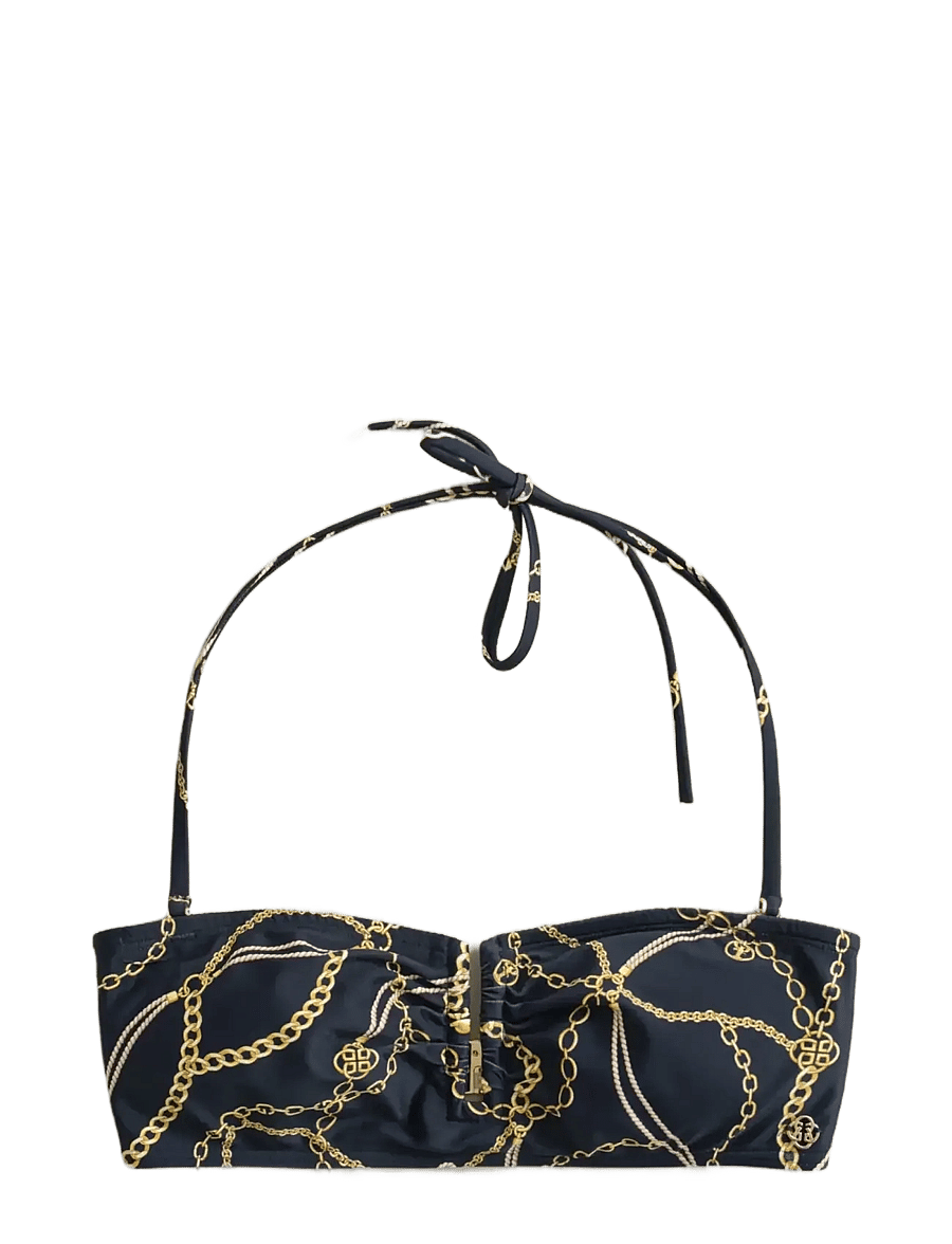 Gant - CHAIN PRINT BANDEAU - bikini bandeau - evening blue - 1